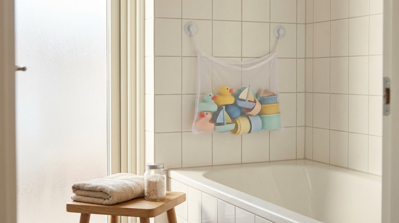 Aufbewahrung Badespielzeug: clever trocknen & Schimmel vermeiden