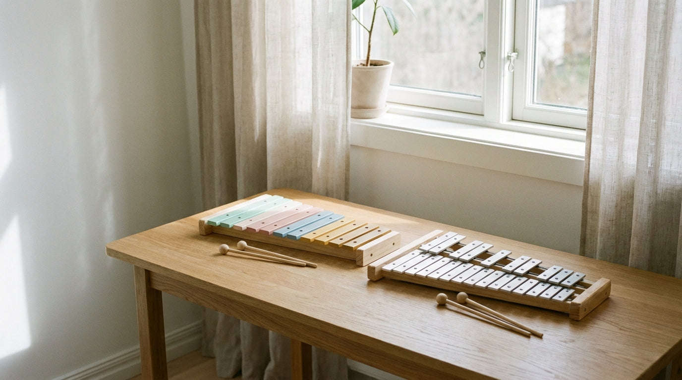Xylophon Holz oder Metall? Unterschiede, Lautstärke & Kaufhilfe