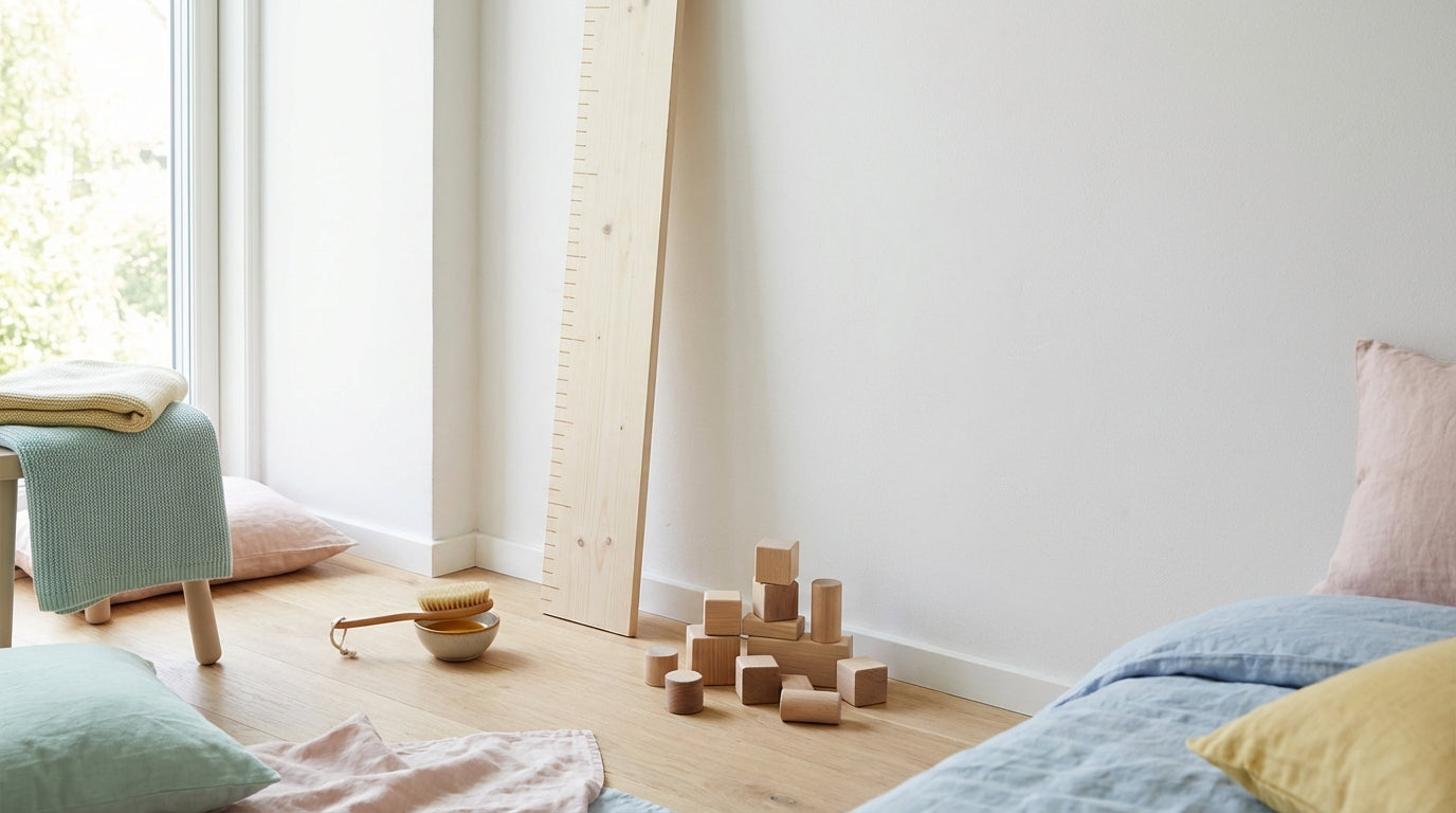 Messlatte Kinder Holz: Holzarten, Oberfläche & sichere DIY-Checkliste