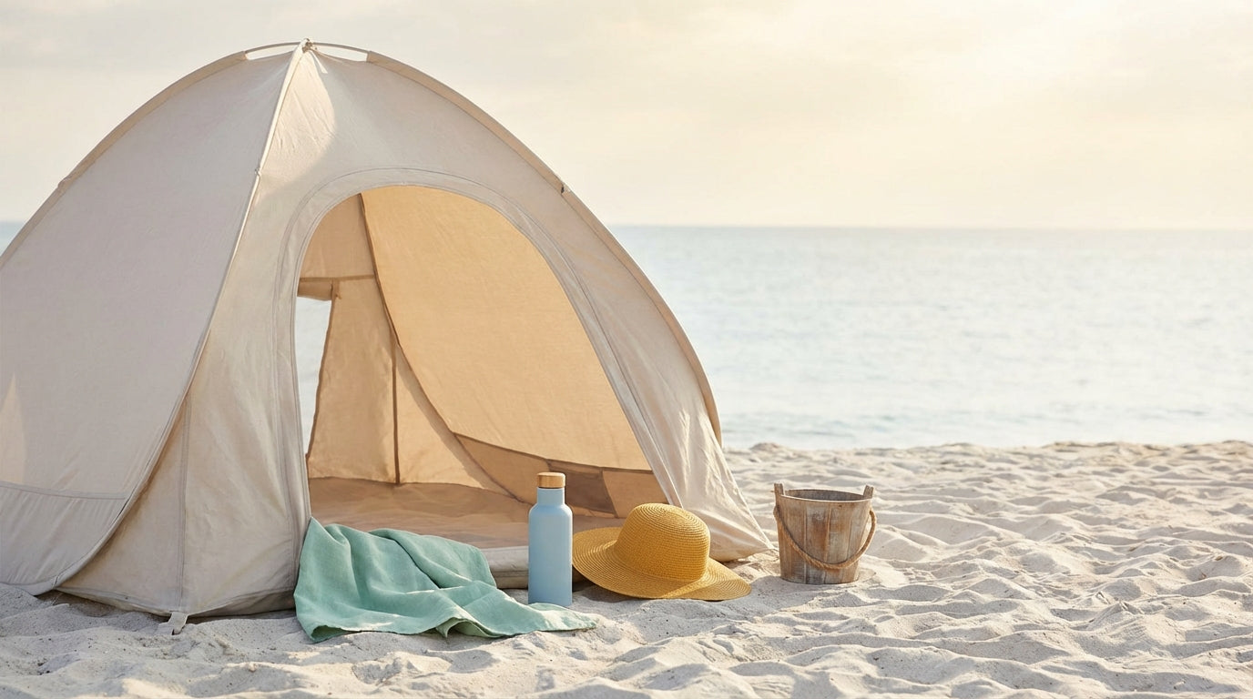 Pop-up-Strandmuschel: UV-Schutz, Wind & Vorteile erklrt