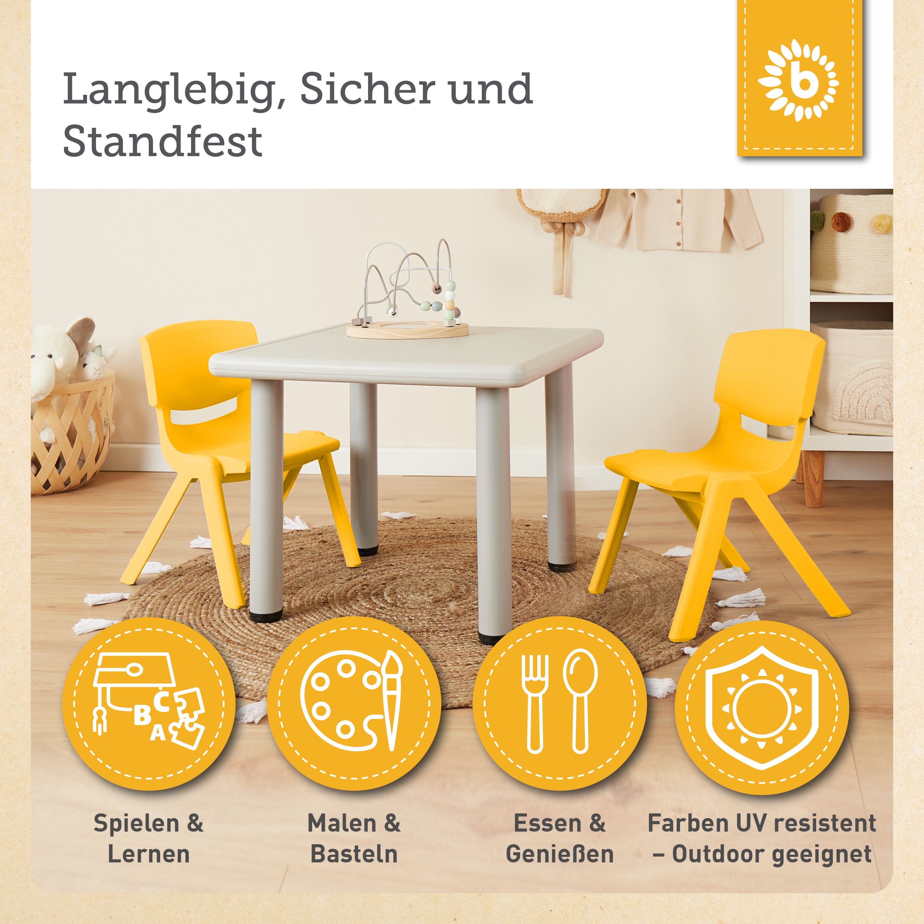 Kinderstuhl Gelb