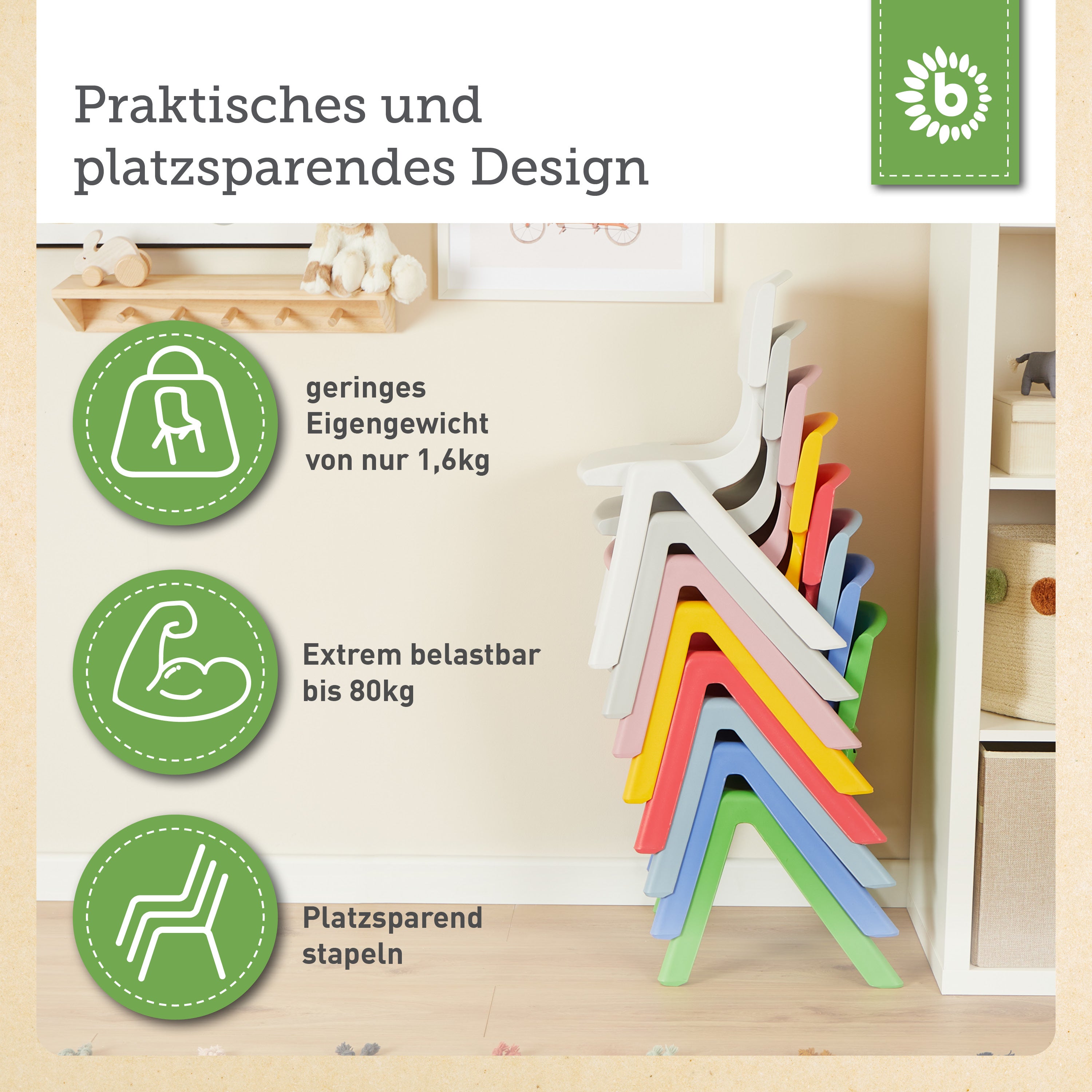 Kinderstuhl Grün