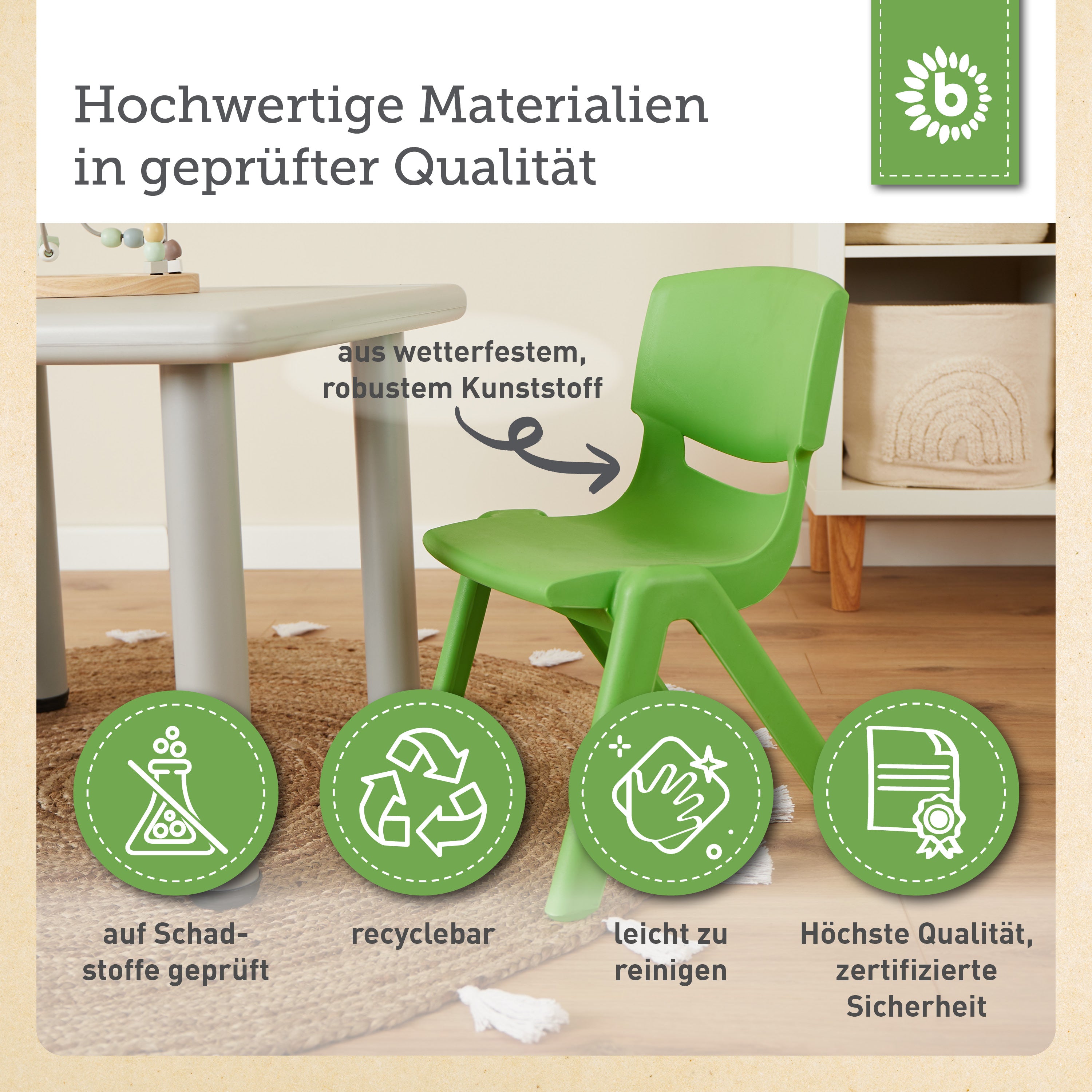 Kinderstuhl Grün