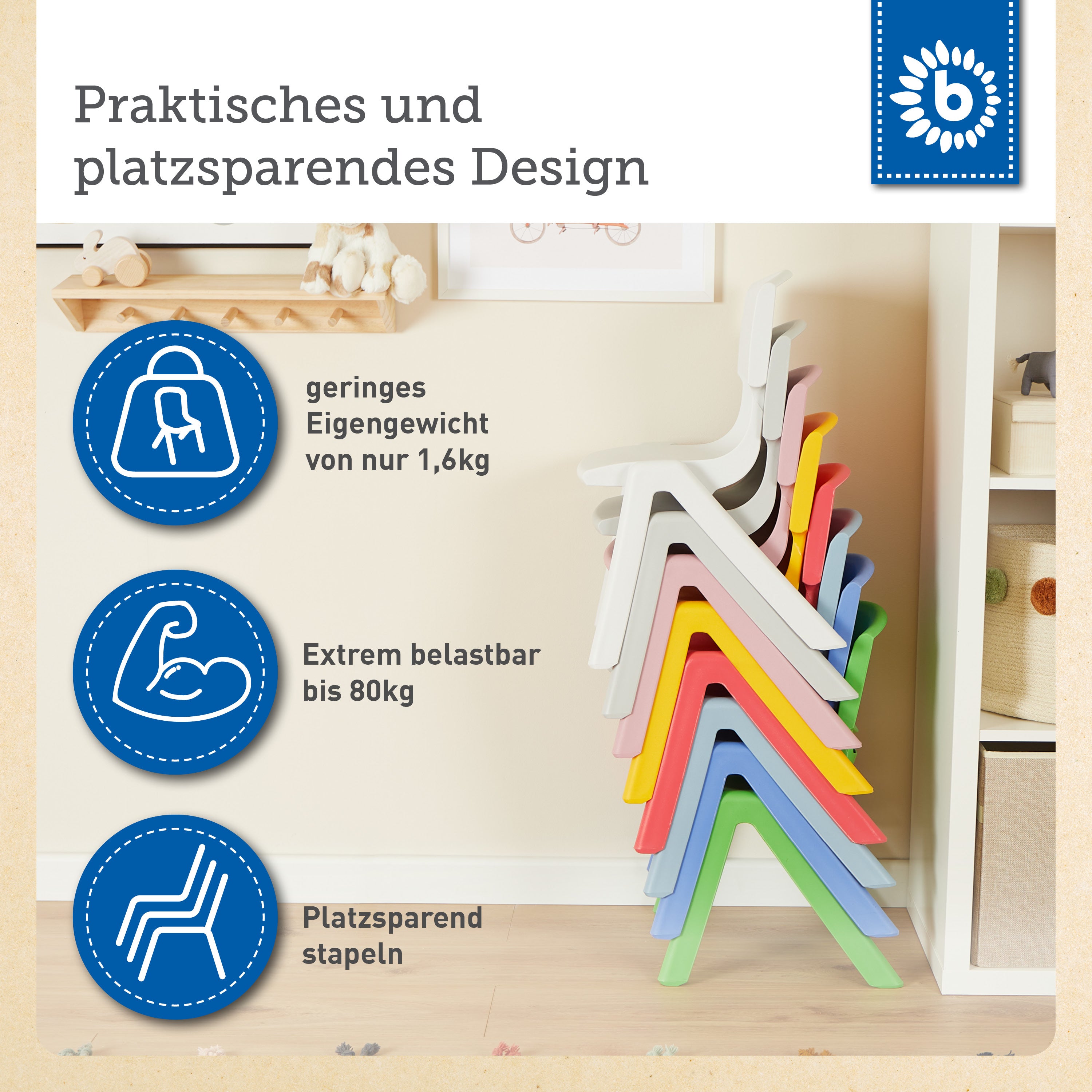 Kinderstuhl Blau