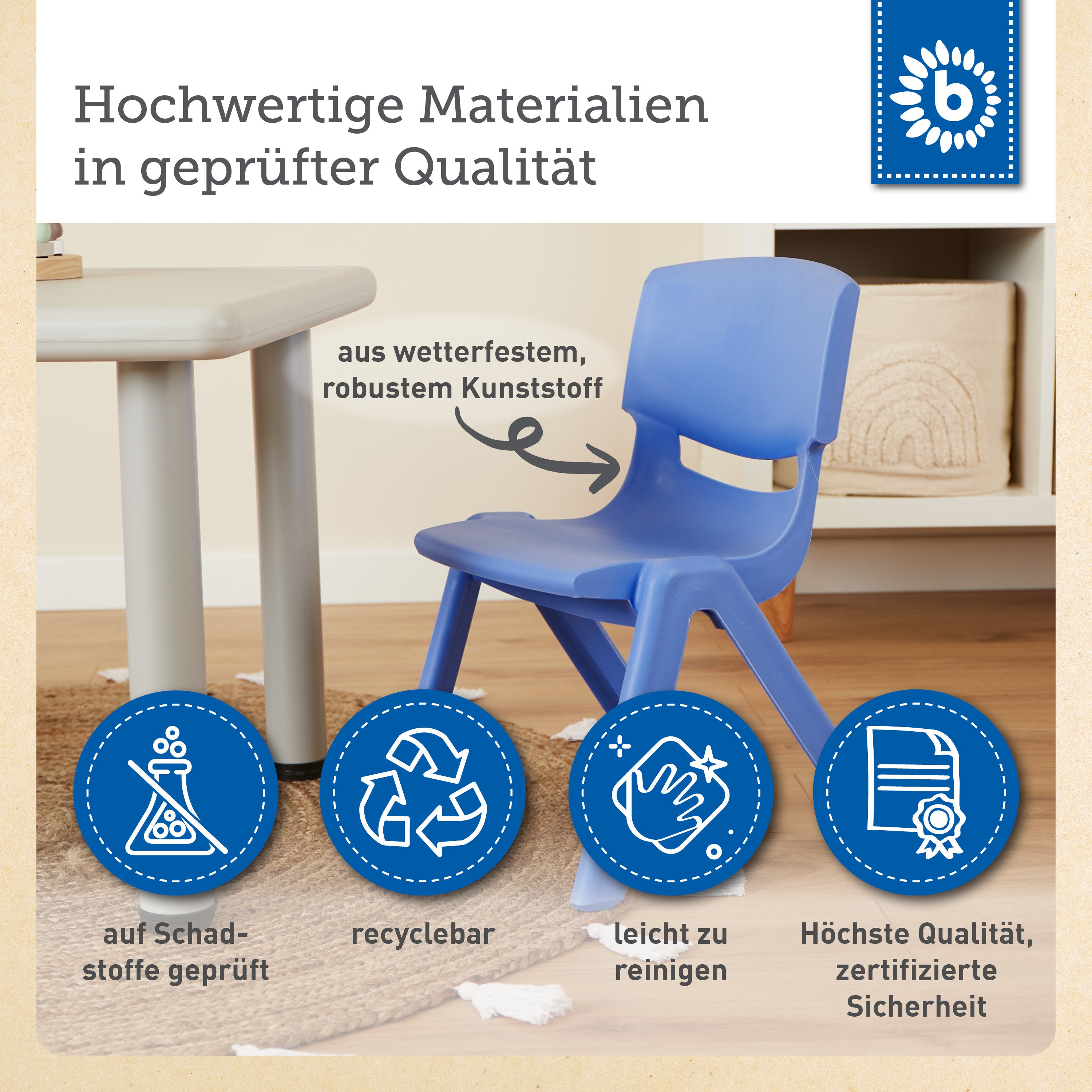 Kinderstuhl Blau