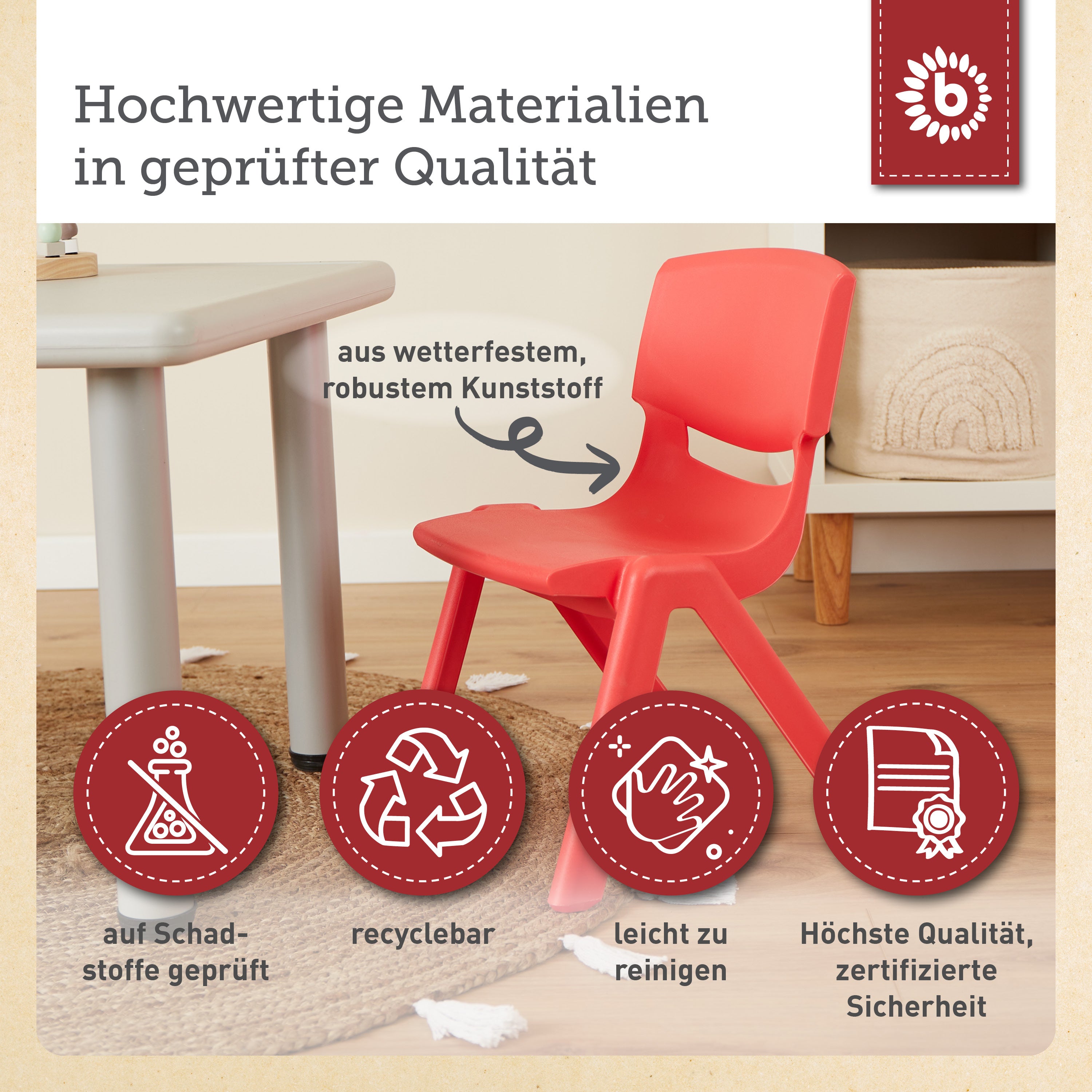 Kinderstuhl Rot