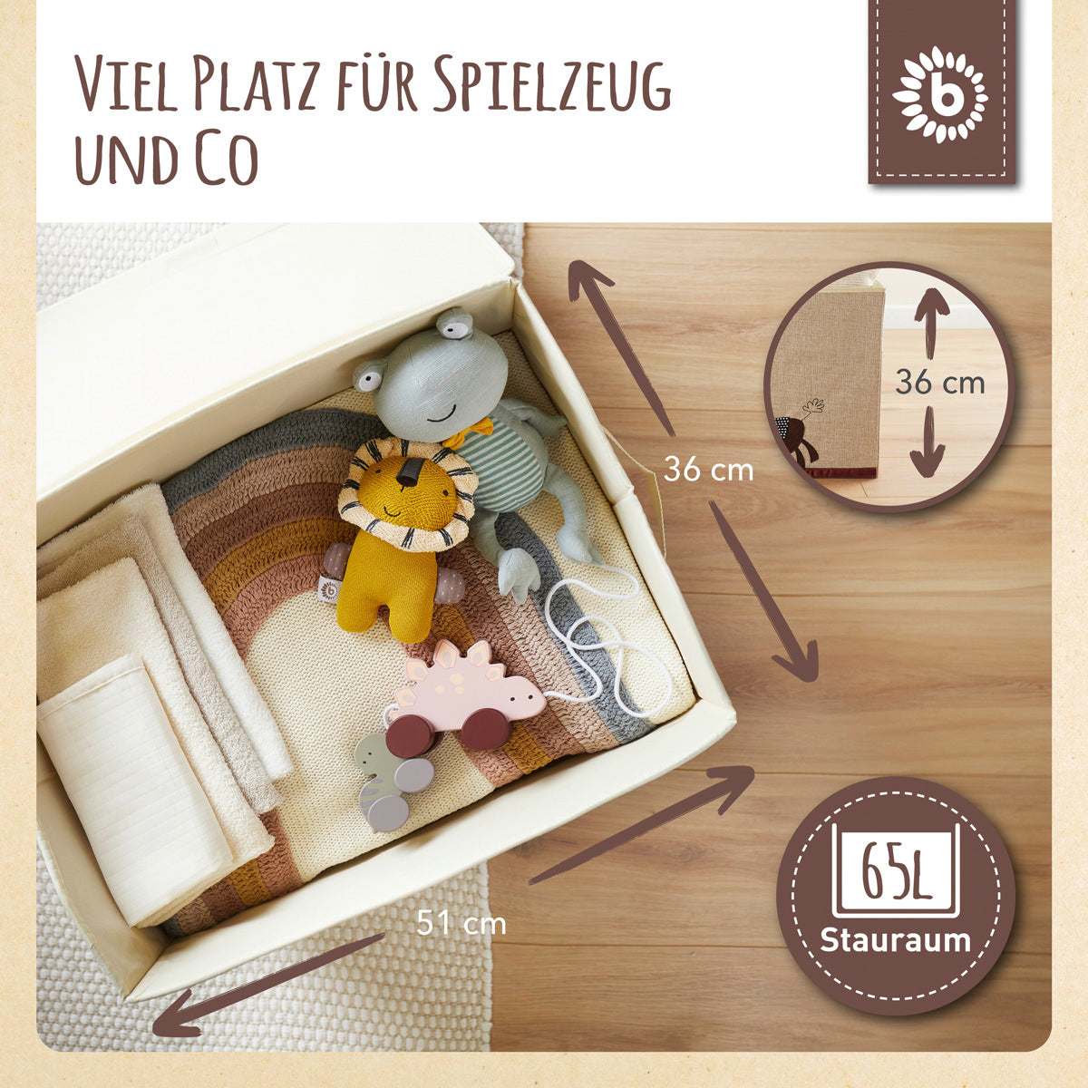 Aufbewahrungsbox Esel mit Deckel