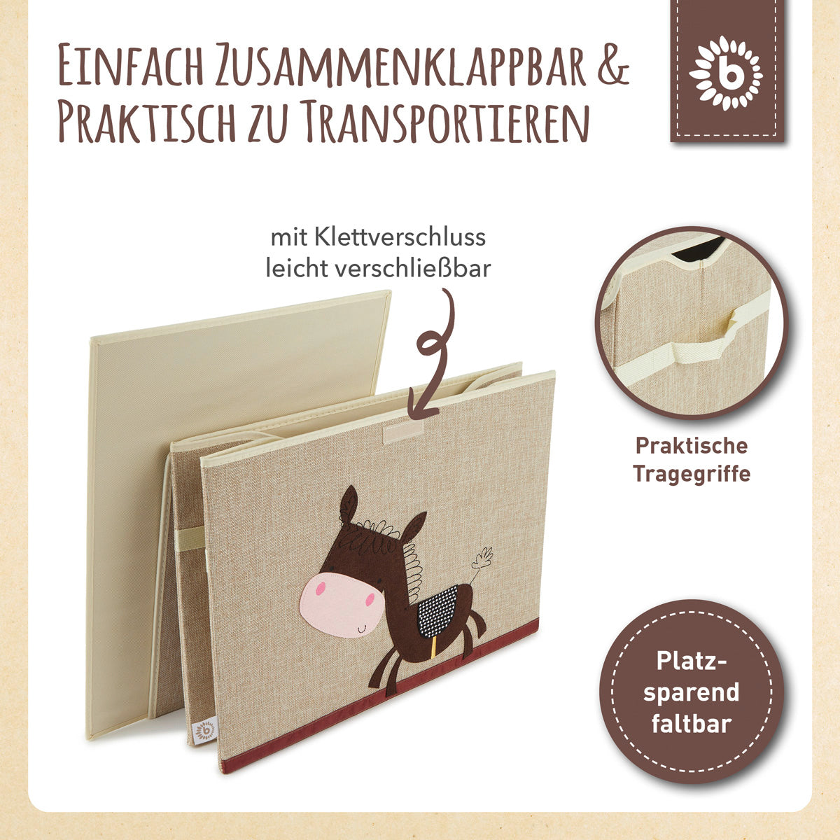 Aufbewahrungsbox Esel mit Deckel