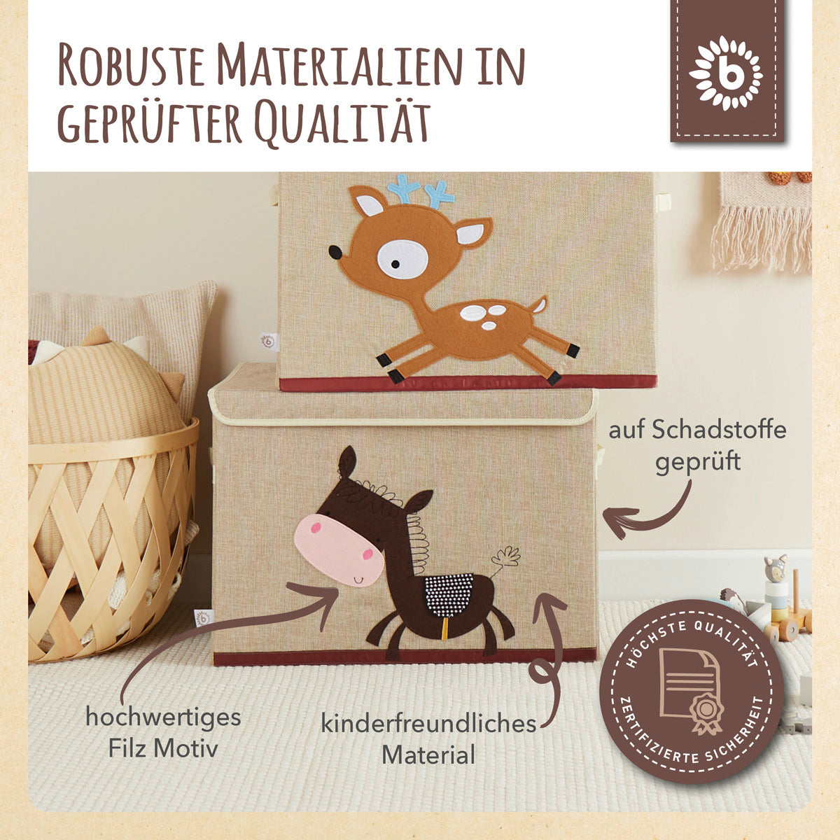 Aufbewahrungsbox Esel mit Deckel