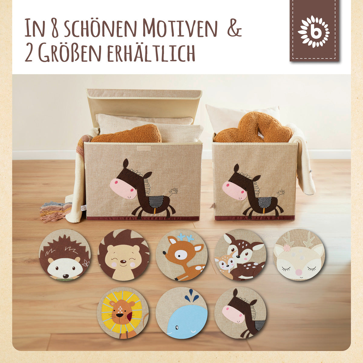 Aufbewahrungsbox Esel mit Deckel