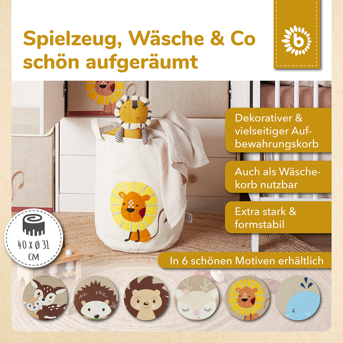 Aufbewahrungskorb Löwe