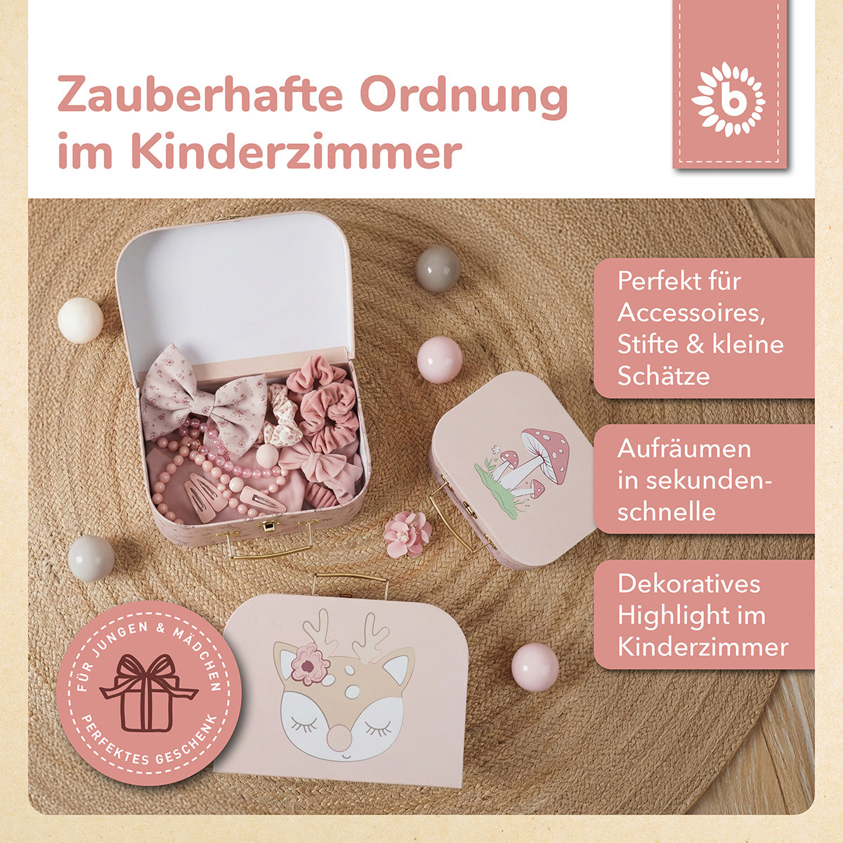 3er Kofferset Ella Dreamy Flowers