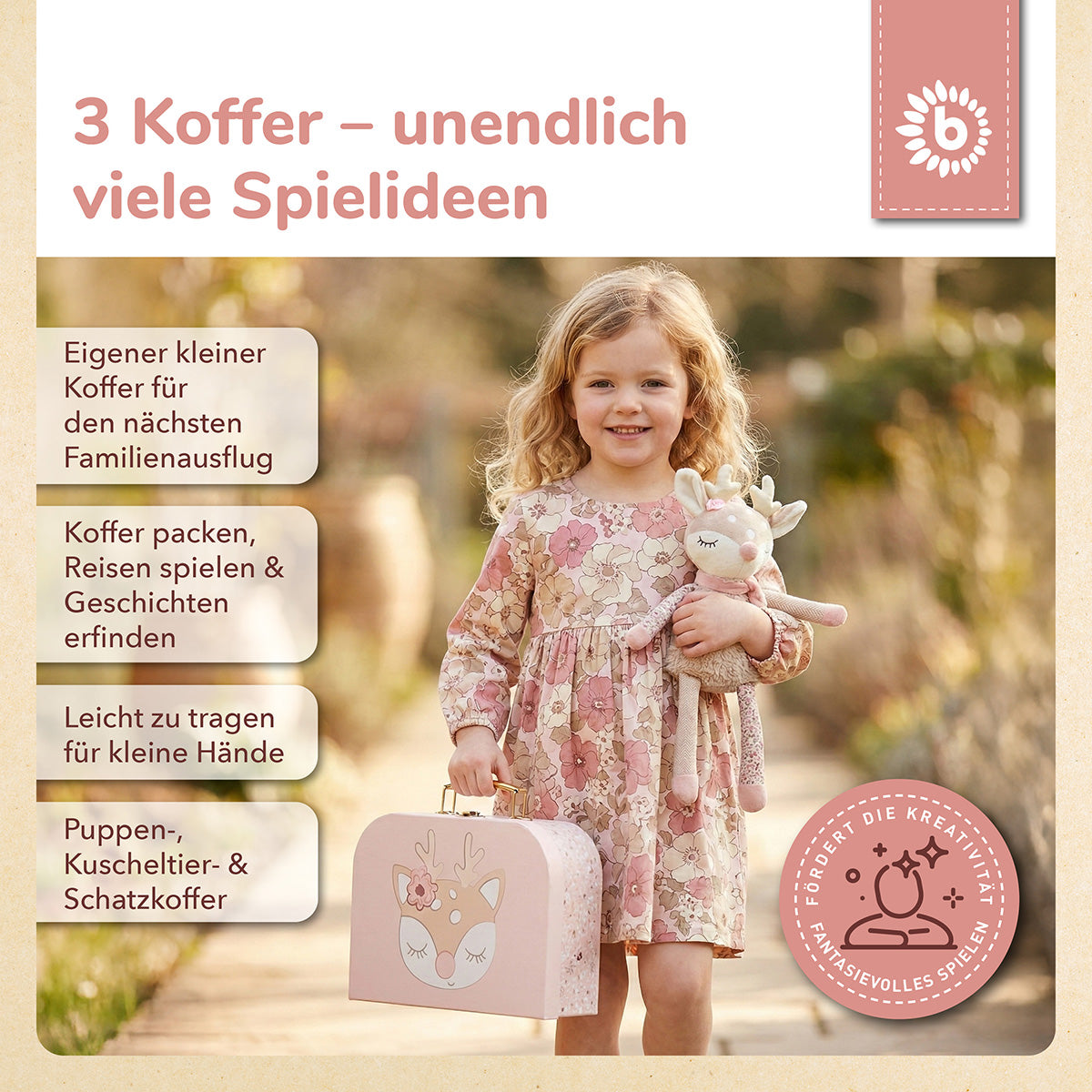 Set de 3 valises Ella Dreamy Flowers