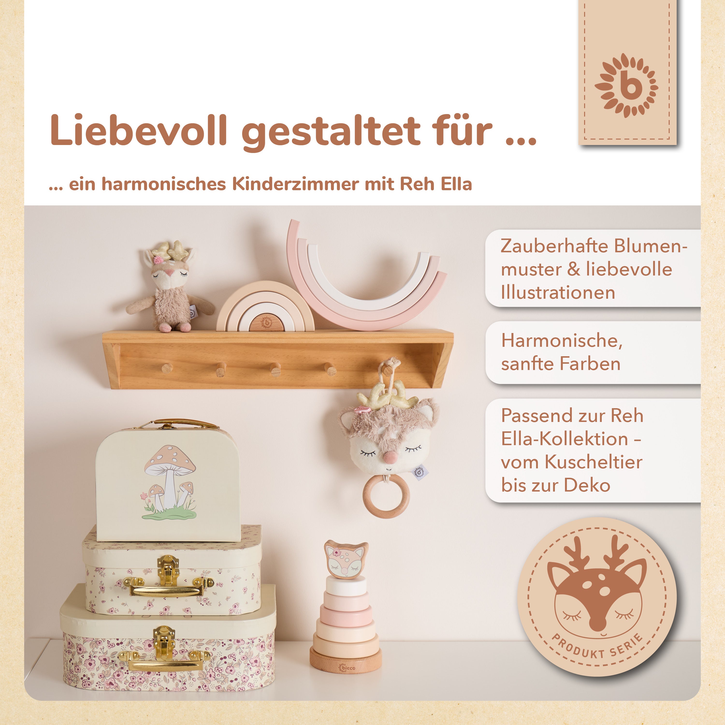 3er Kofferset Ella Vintage Flowers