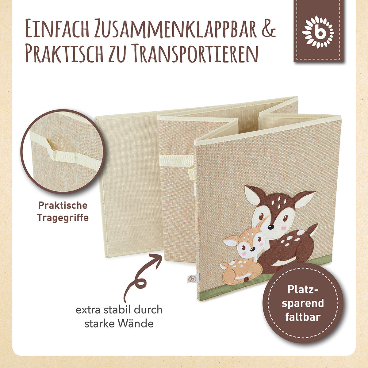 Aufbewahrungsbox Rehe
