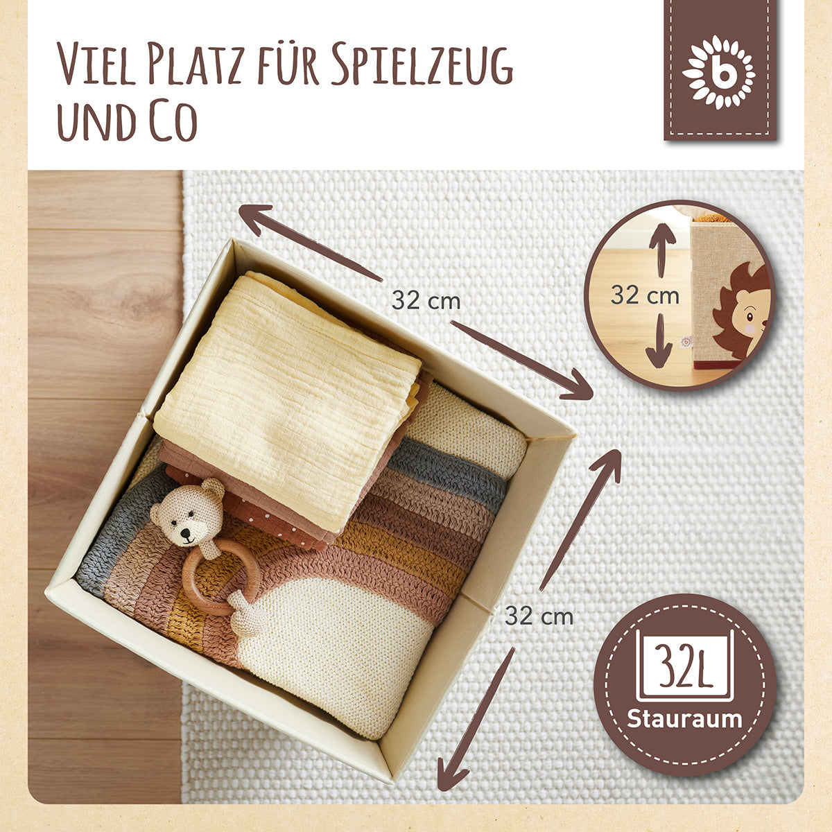 Aufbewahrungsbox Igel Piksi