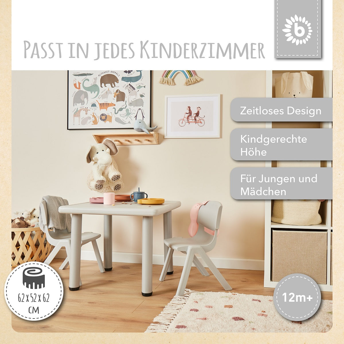 Kindertisch silver