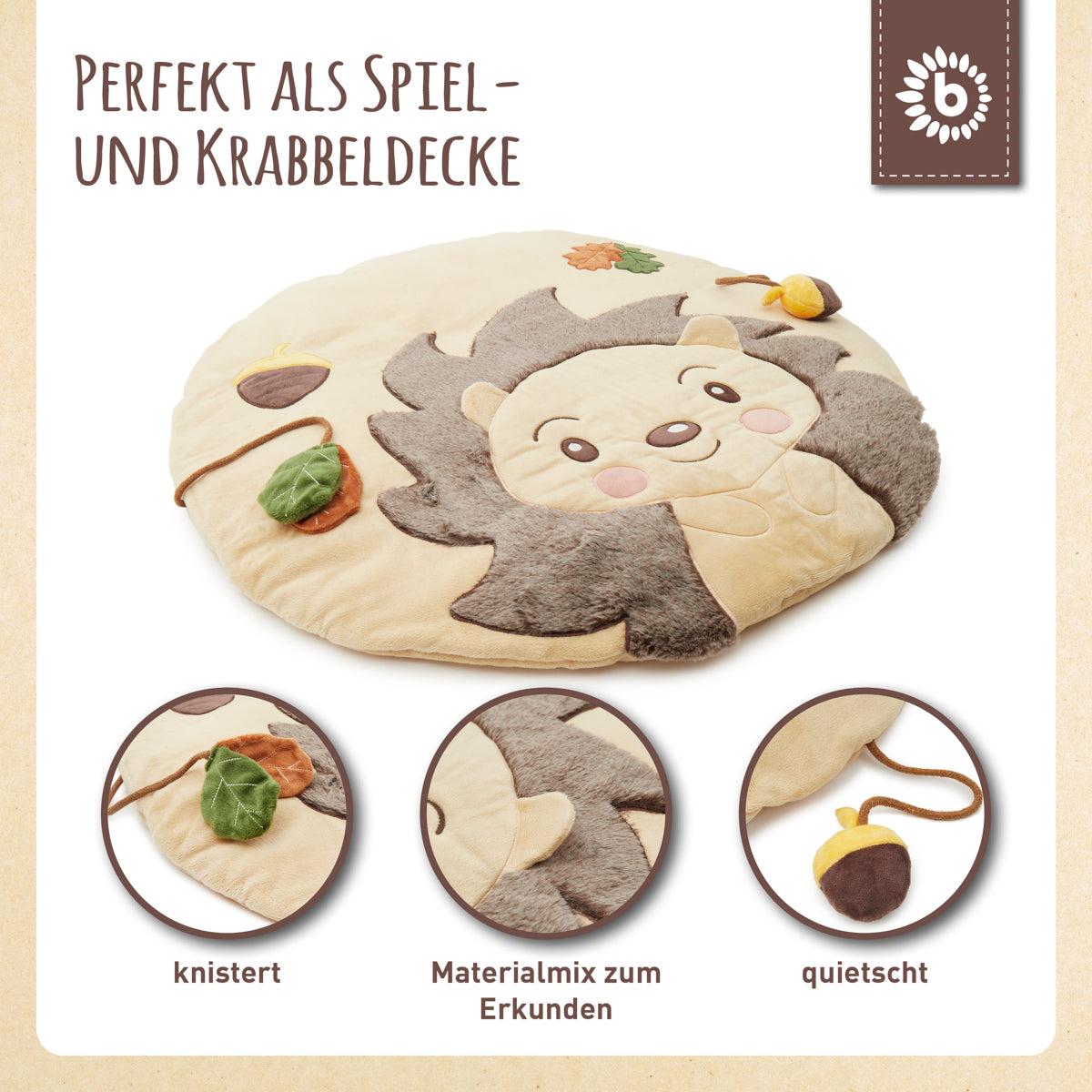 Spieldecke Igel Piksi