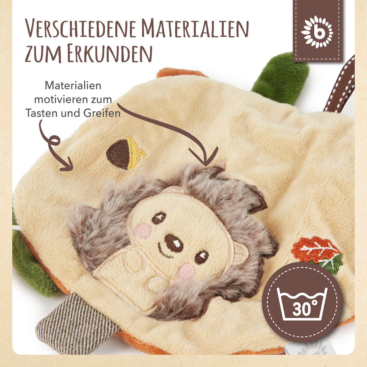 Knistertuch Igel Piksi