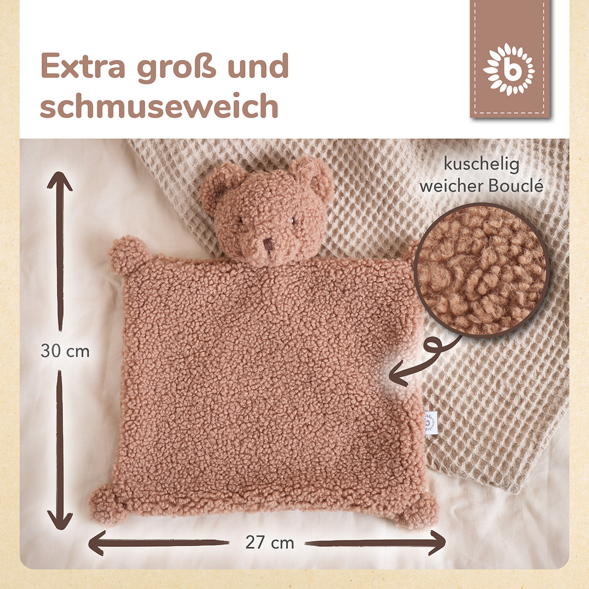 SCHMUSETUCH BÄR MIKA