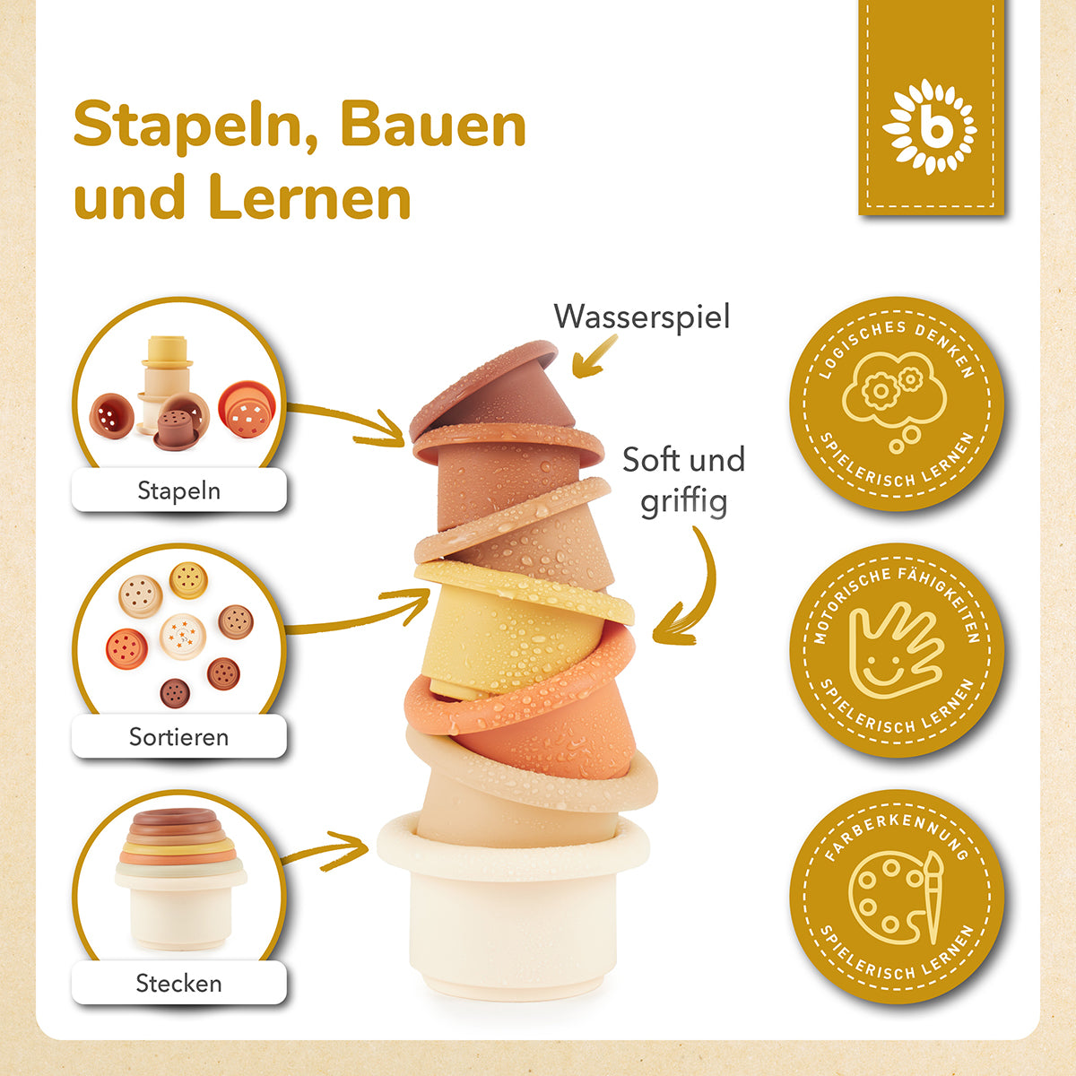 Silikon Stapelbecher Chocolate Bliss