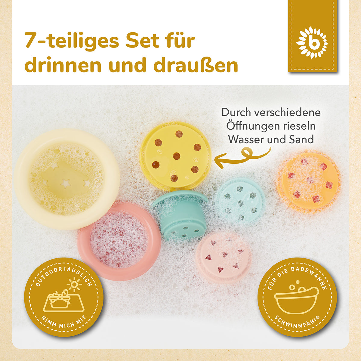 Silikon Stapelbecher Tropical Vibes