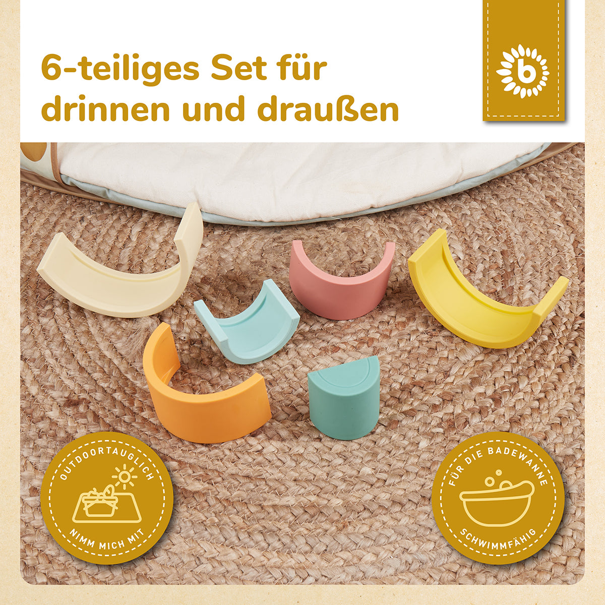 Silikon Regenbogen Tropical Vibes