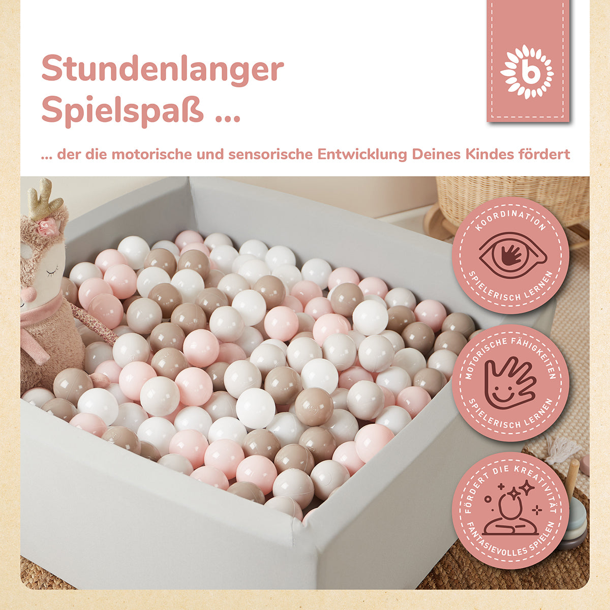 Bälle Cotton 100 Stück