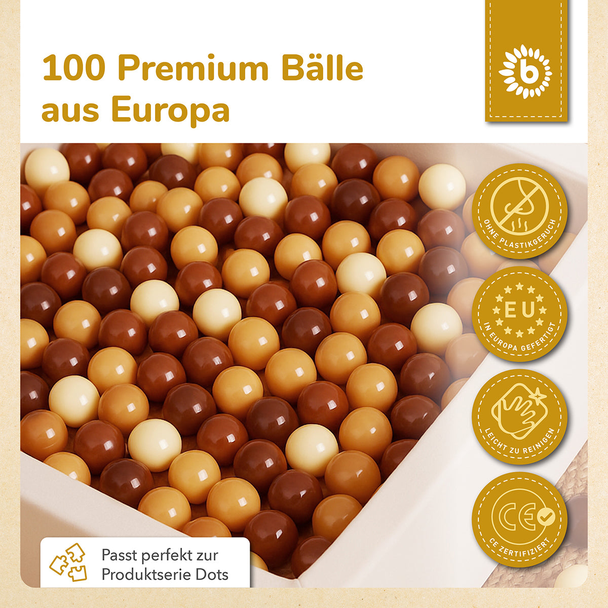 Bälle Chocolate Bliss 100 Stück