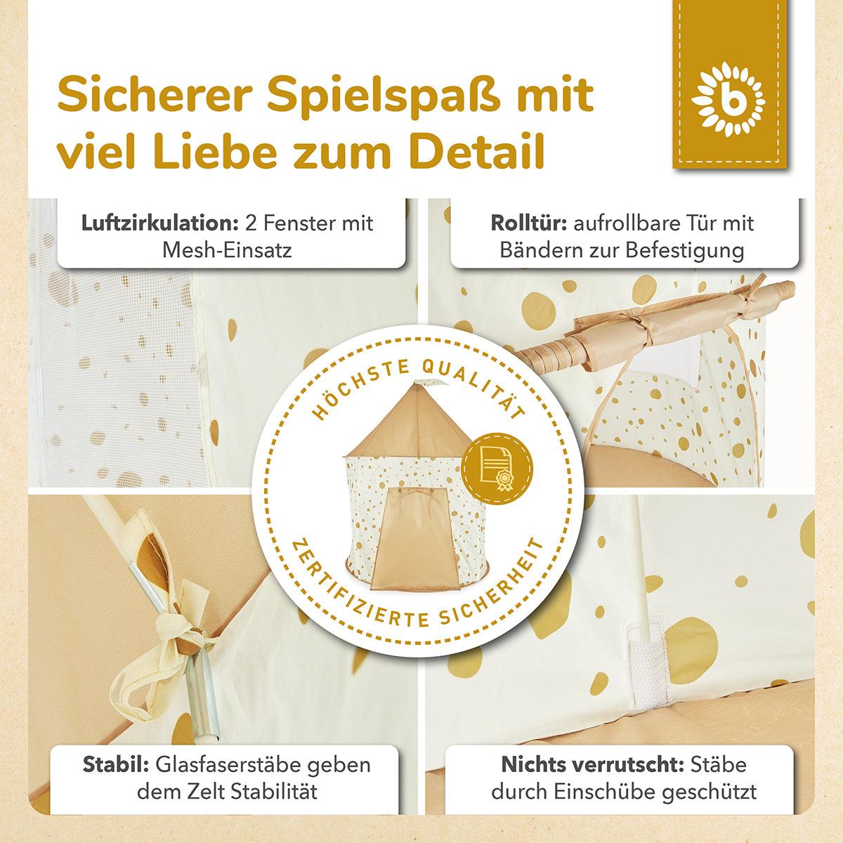 Pop up Spielzelt Dots