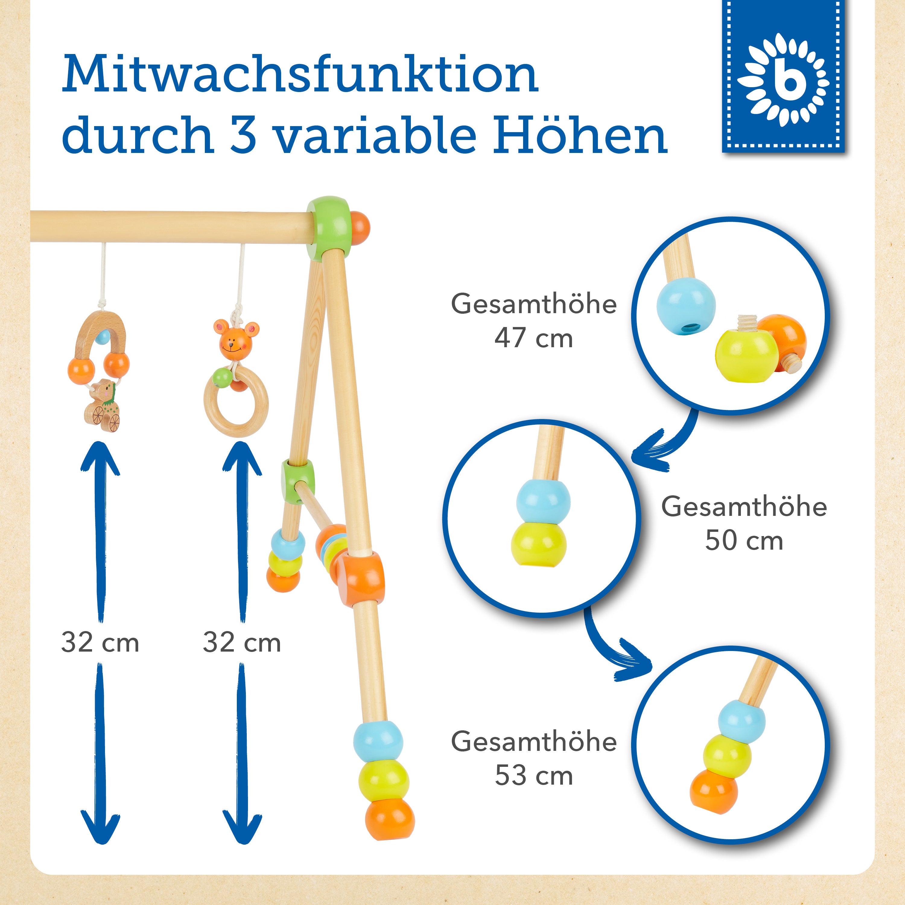 Spielbogen Trendy - höhenverstellbar