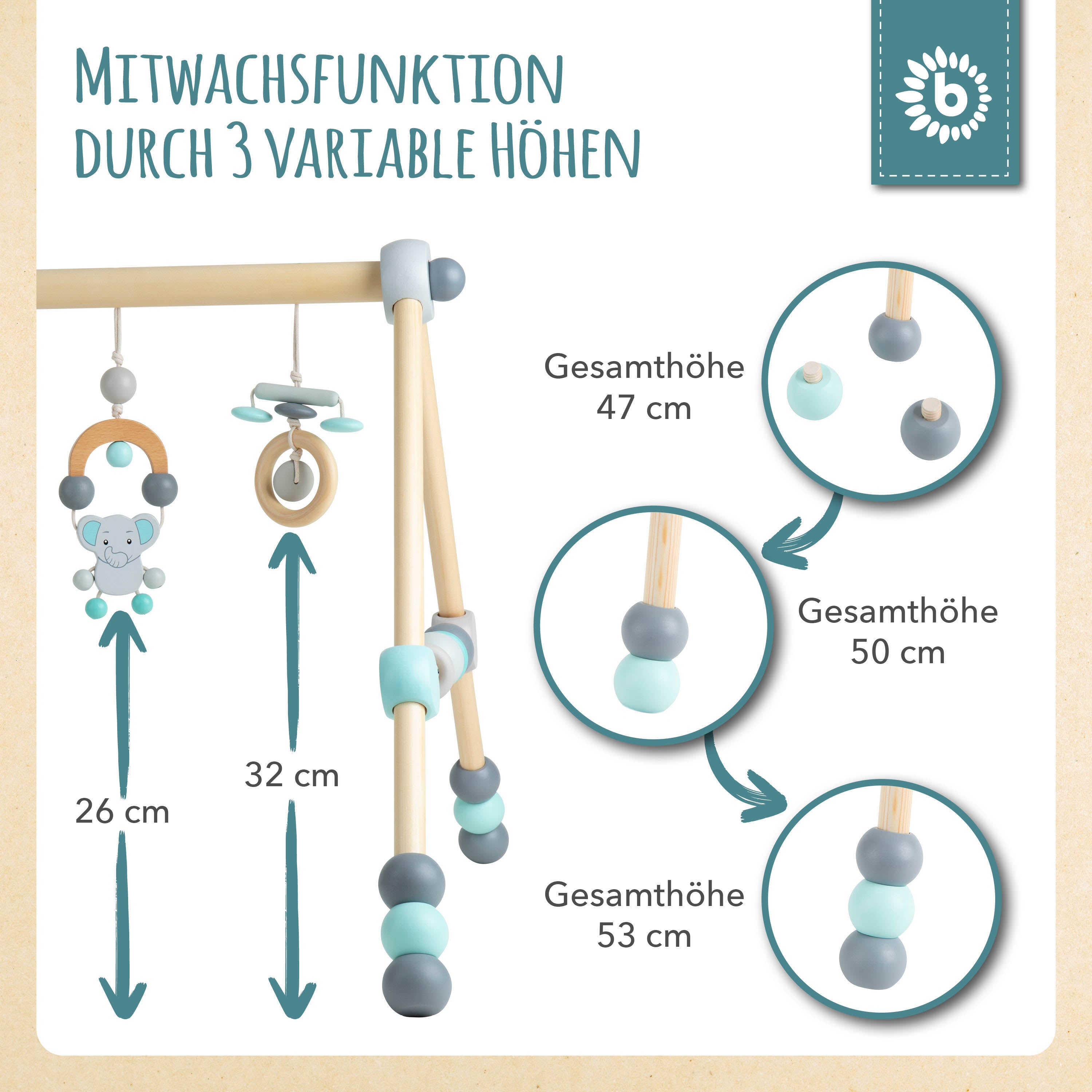 Spielbogen Elefant höhenverstellbar
