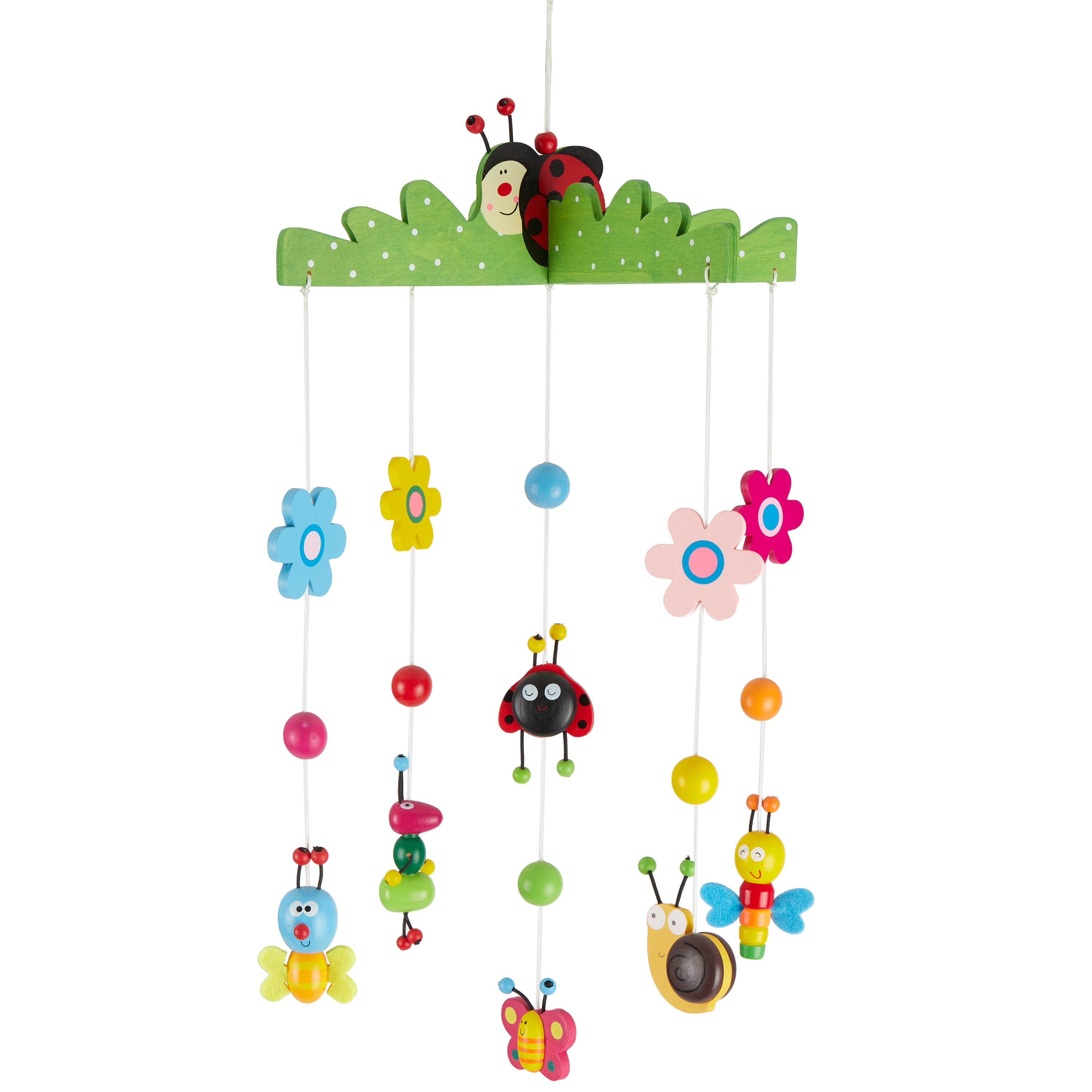 Mobile en bois Petits insectes