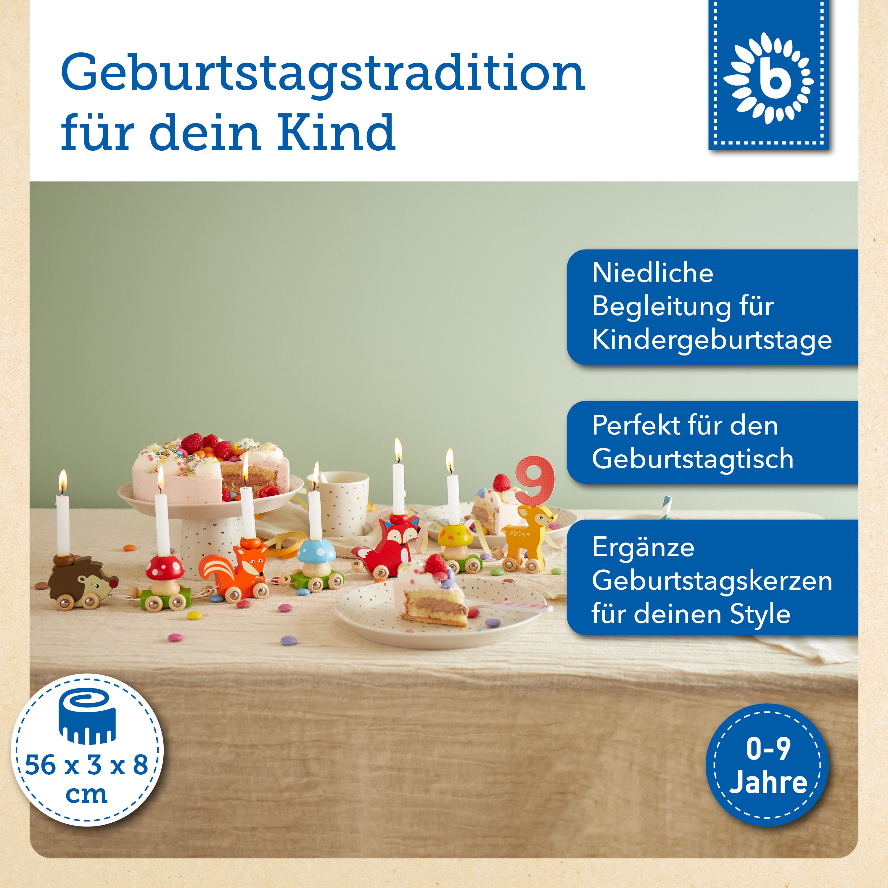 Geburtstagszug Waldtiere