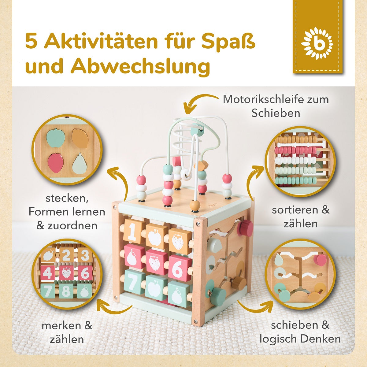 MOTORIKWÜRFEL BERRY FSC®