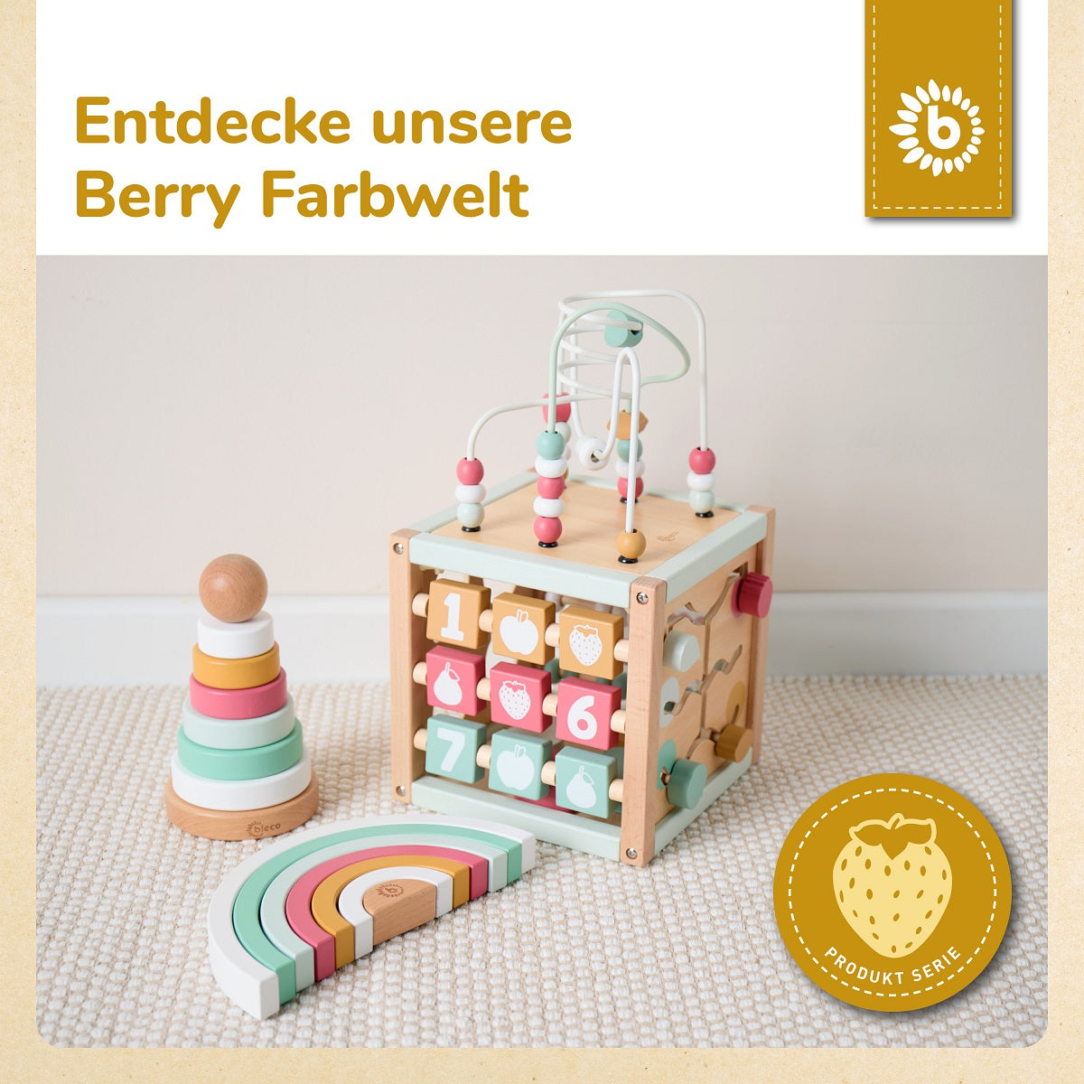 MOTORIKWÜRFEL BERRY FSC®