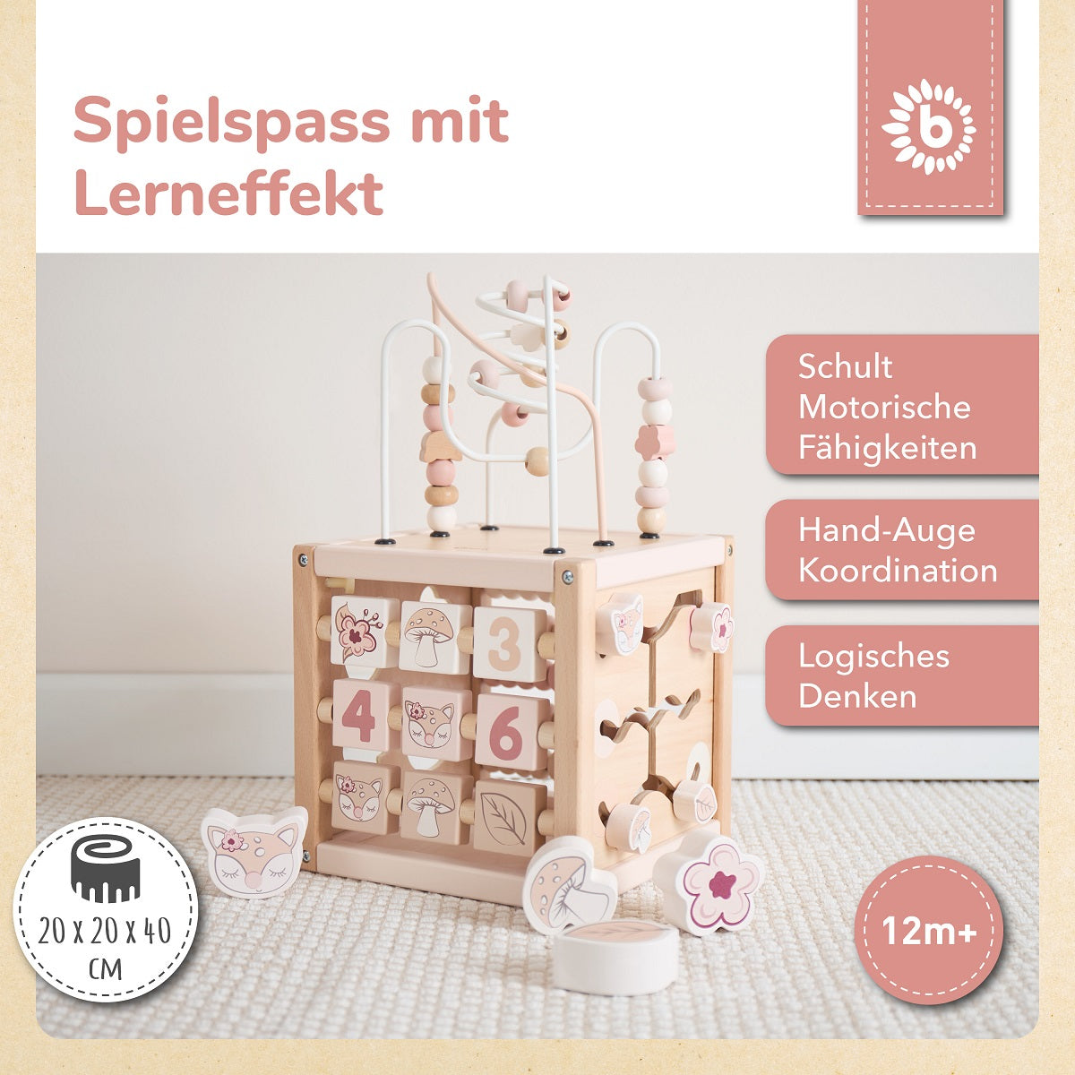 MOTORIKWÜRFEL REH ELLA FSC®