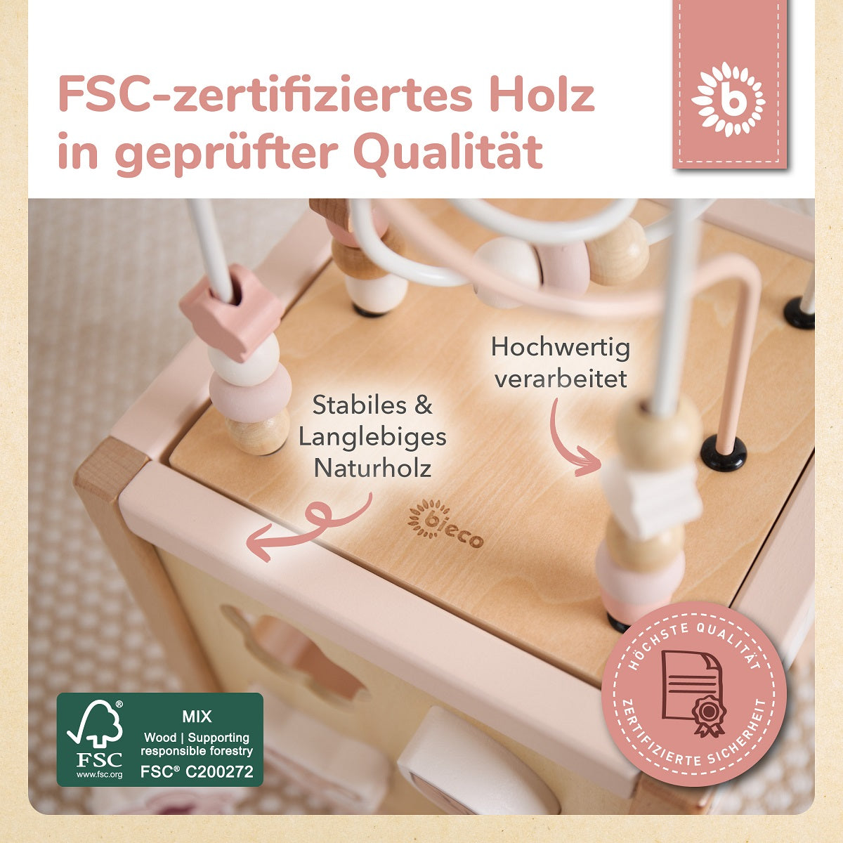 MOTORIKWÜRFEL REH ELLA FSC®