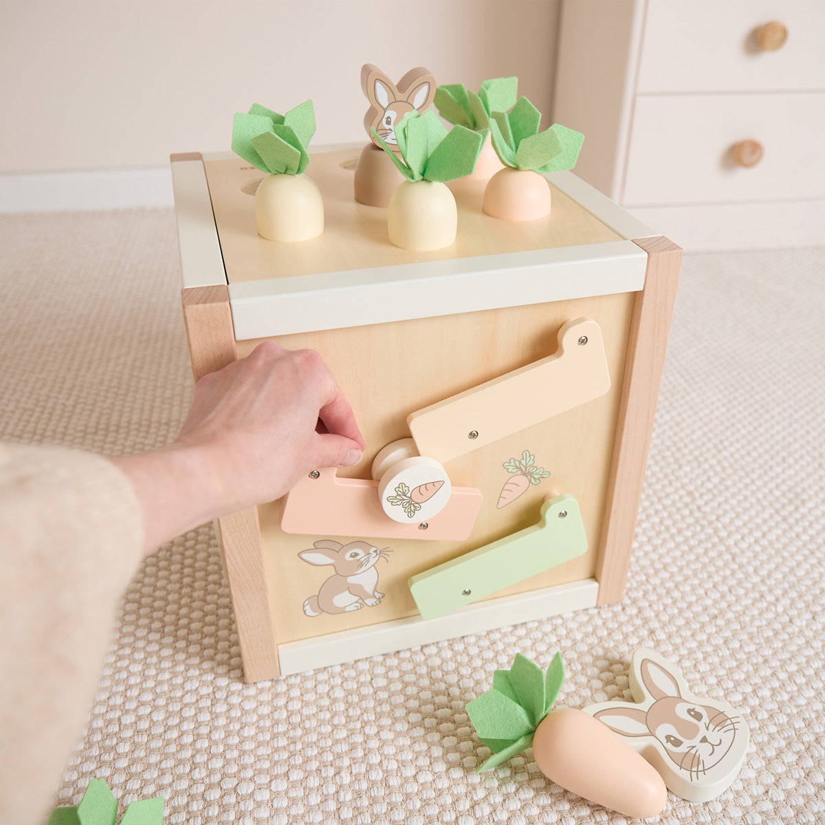 Motorikwürfel Hase Fine XXL