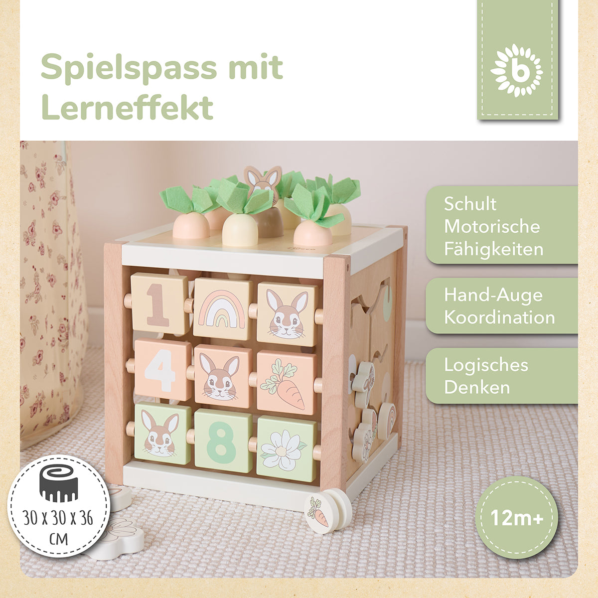 Motorikwürfel Hase Fine XXL