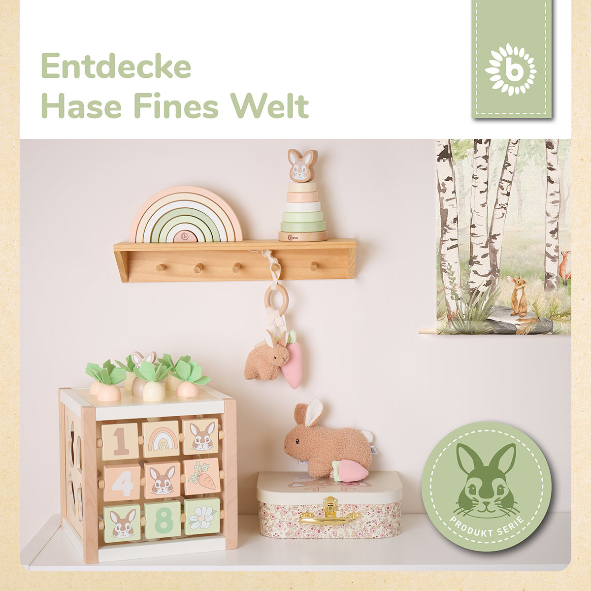 Motorikwürfel Hase Fine XXL