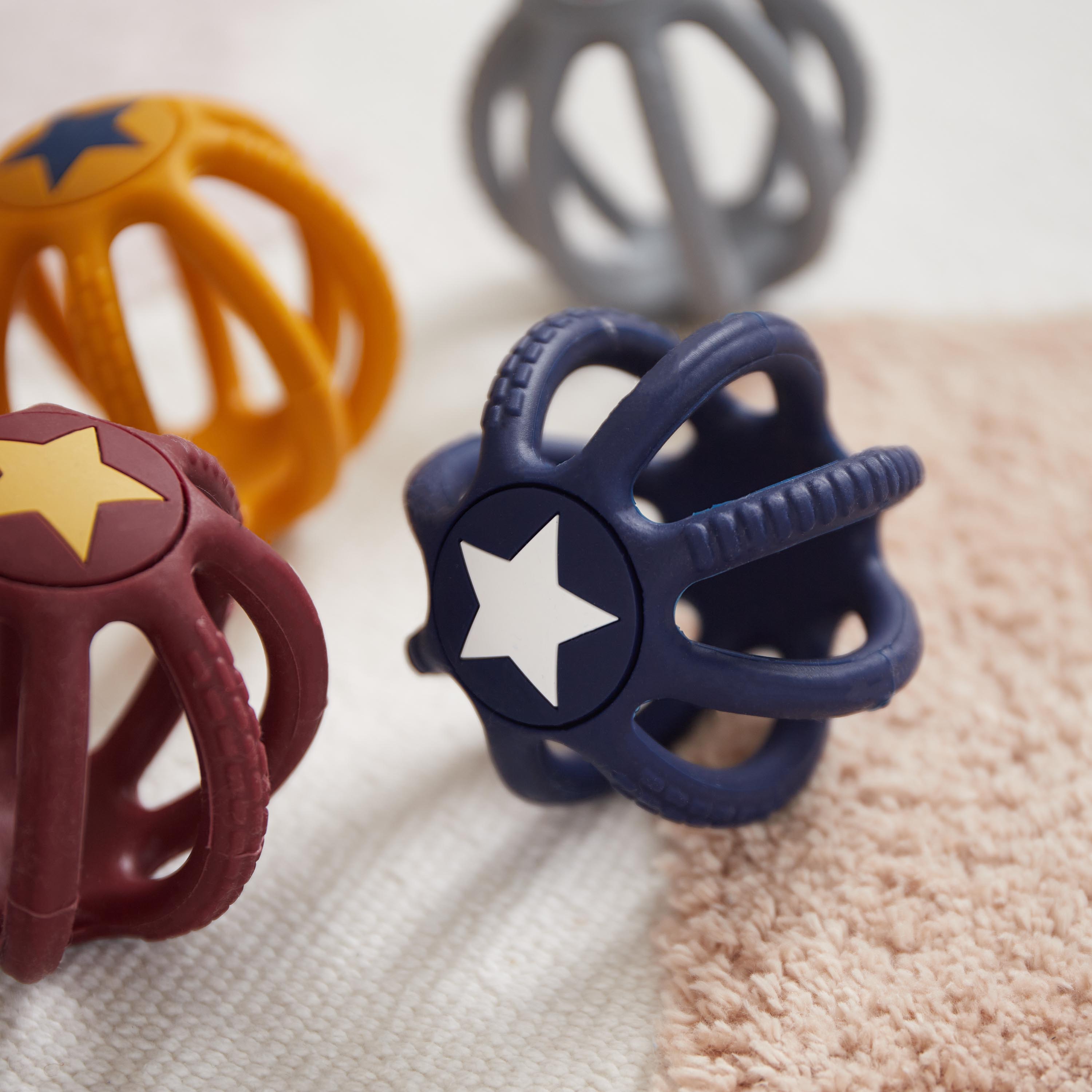 Silikon Beiß- & Greifball 2er Set Night Sky