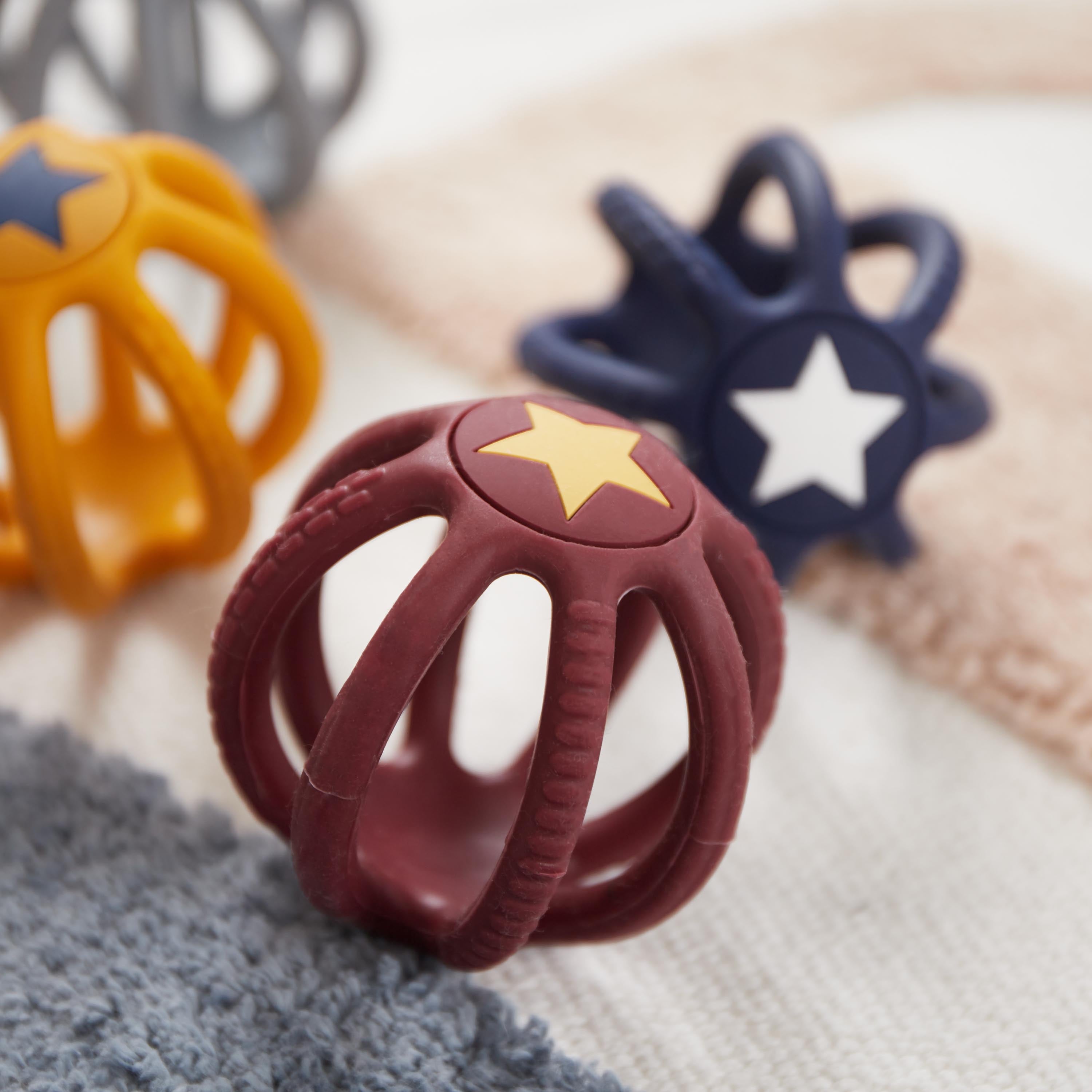 Silikon Beiß- & Greifball 2er Set Sunset