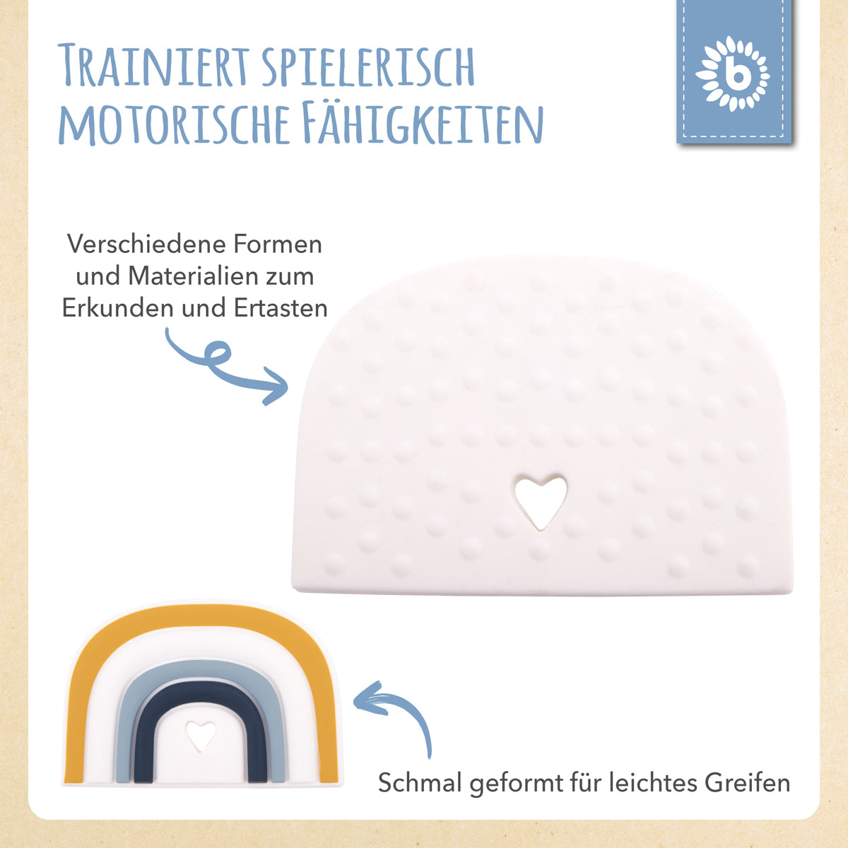 Beißer Regenbogen Silikon