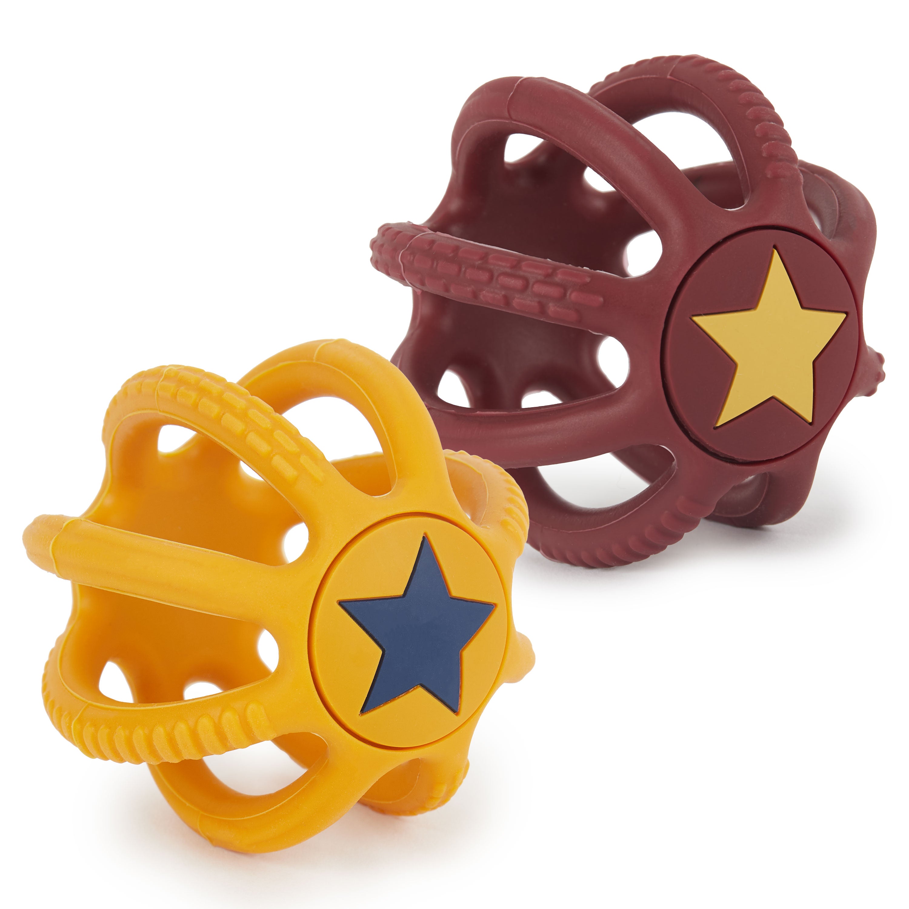 Silikon Beiß- & Greifball 2er Set Sunset