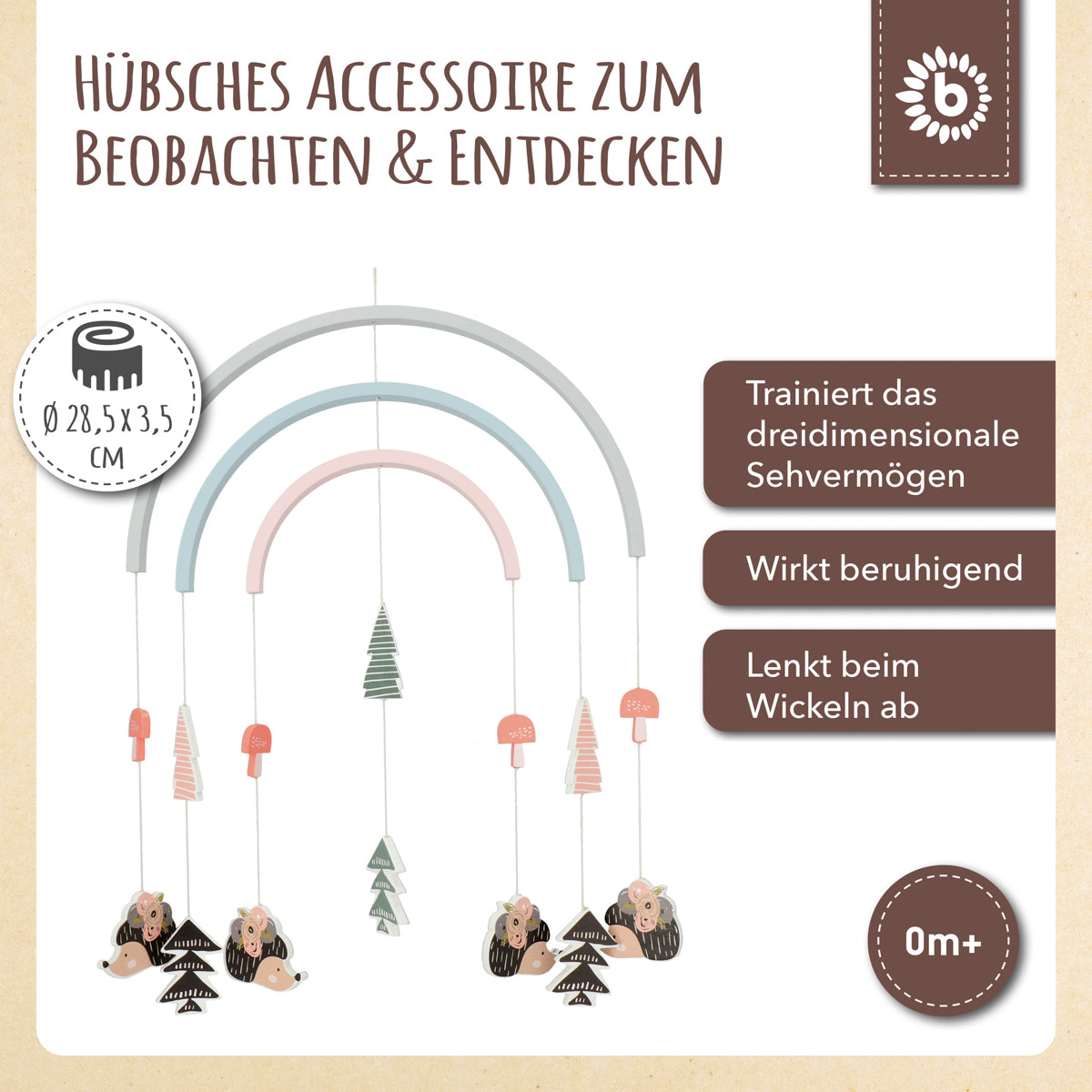 Holzmobile Igel