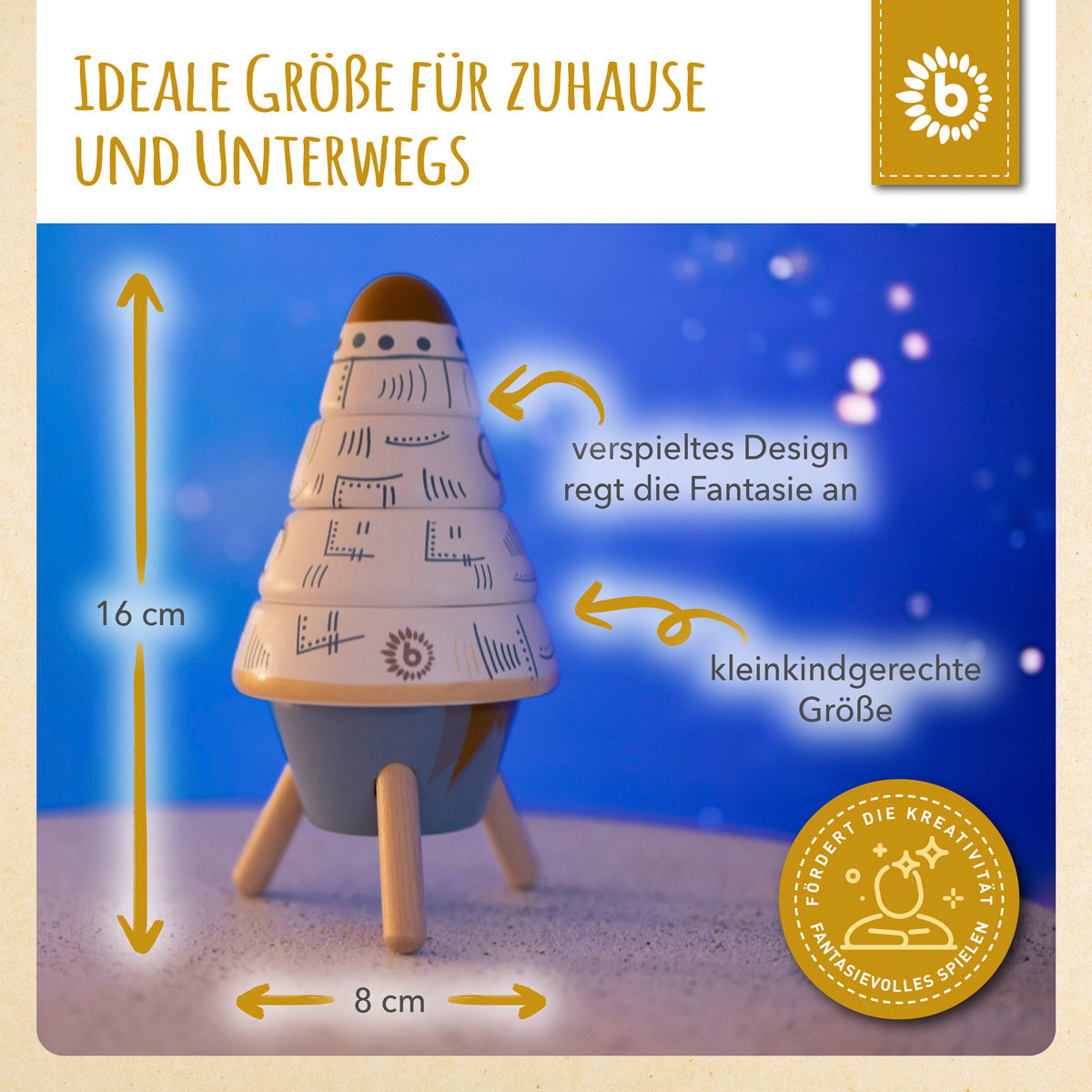 Rakete Stapelturm