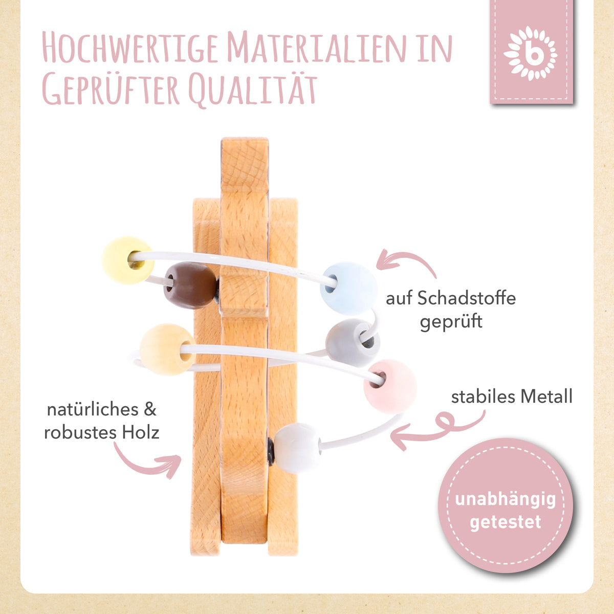 Motorikschleife mit Wippe Reh