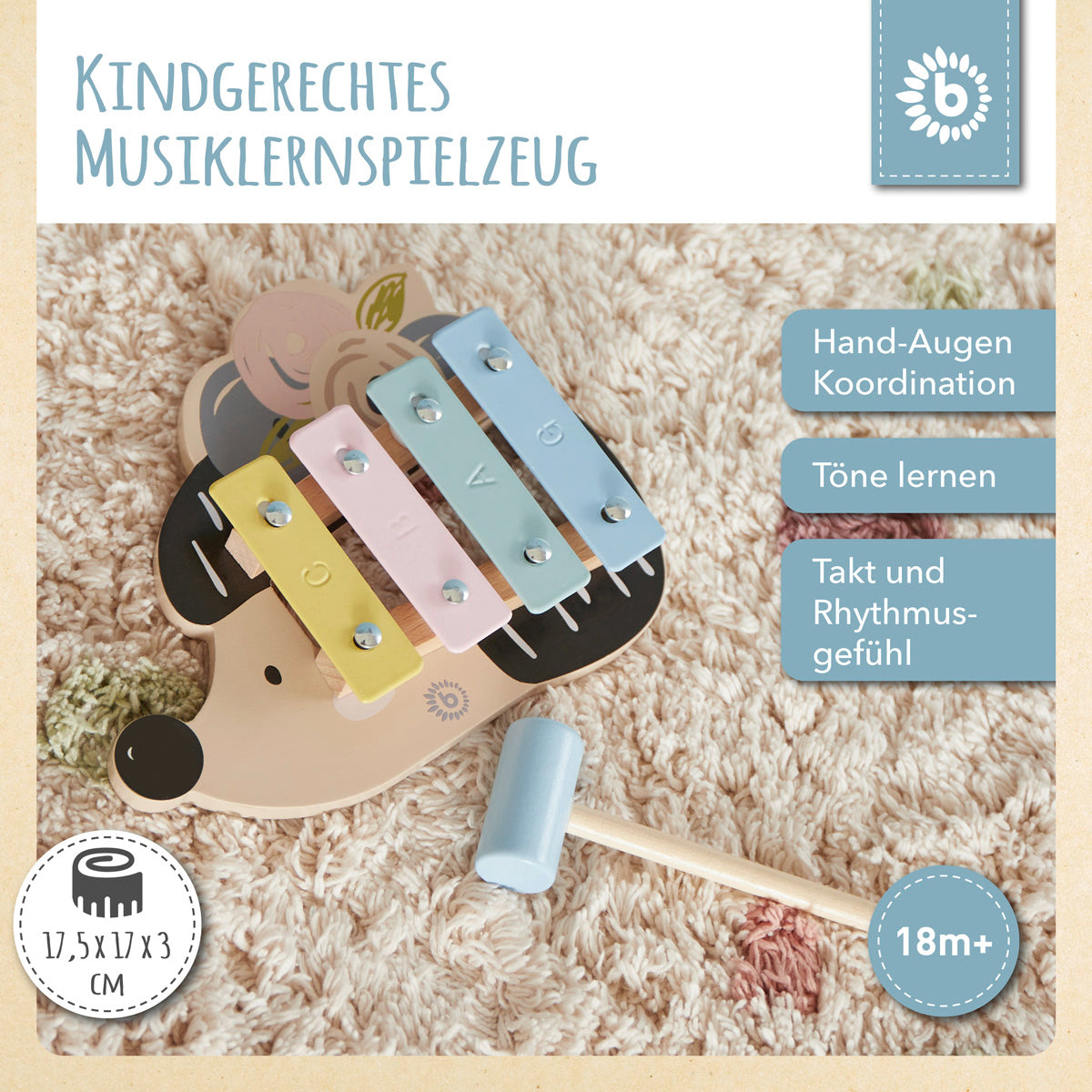 Mini Xylophon Igel