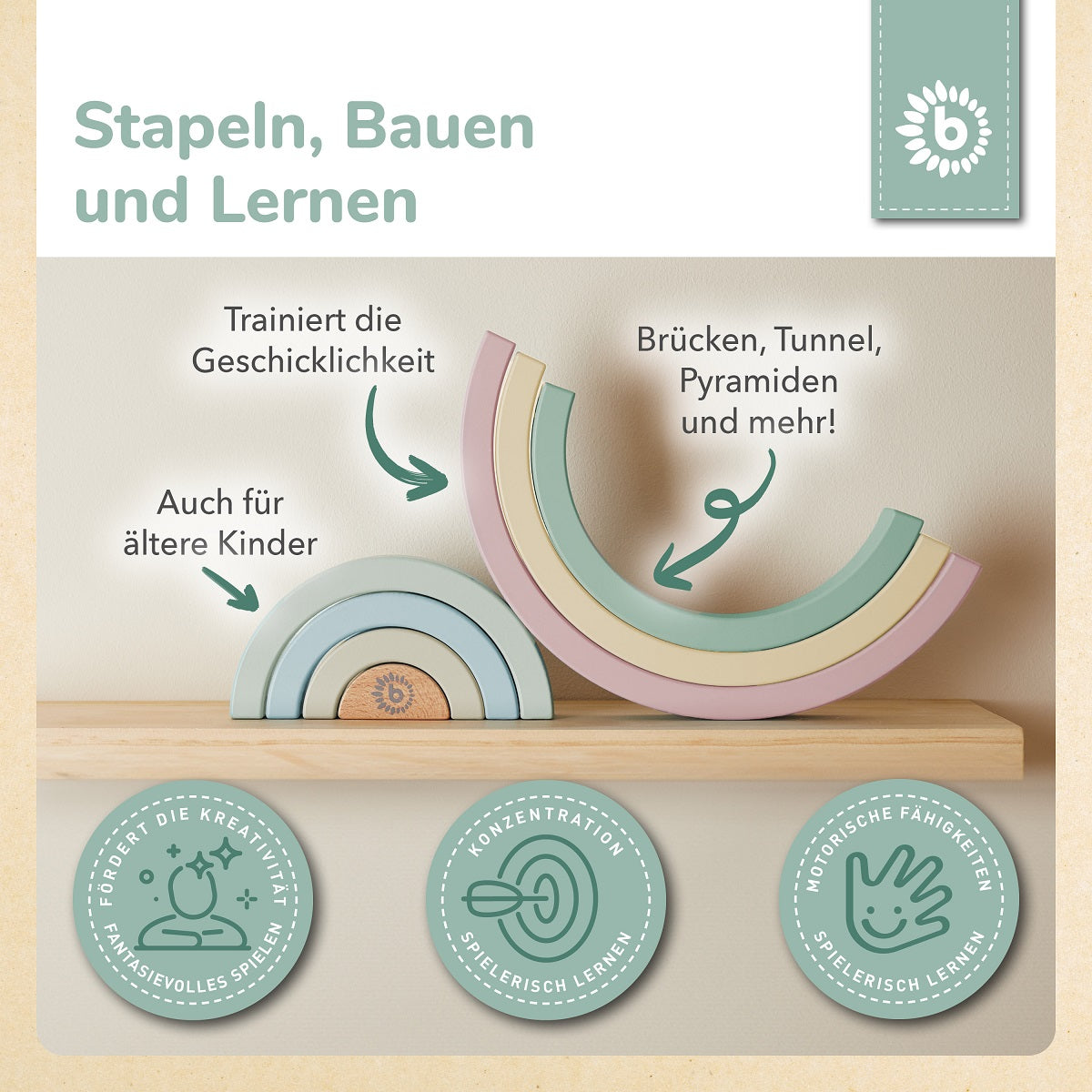 Regenbogen rose FSC®